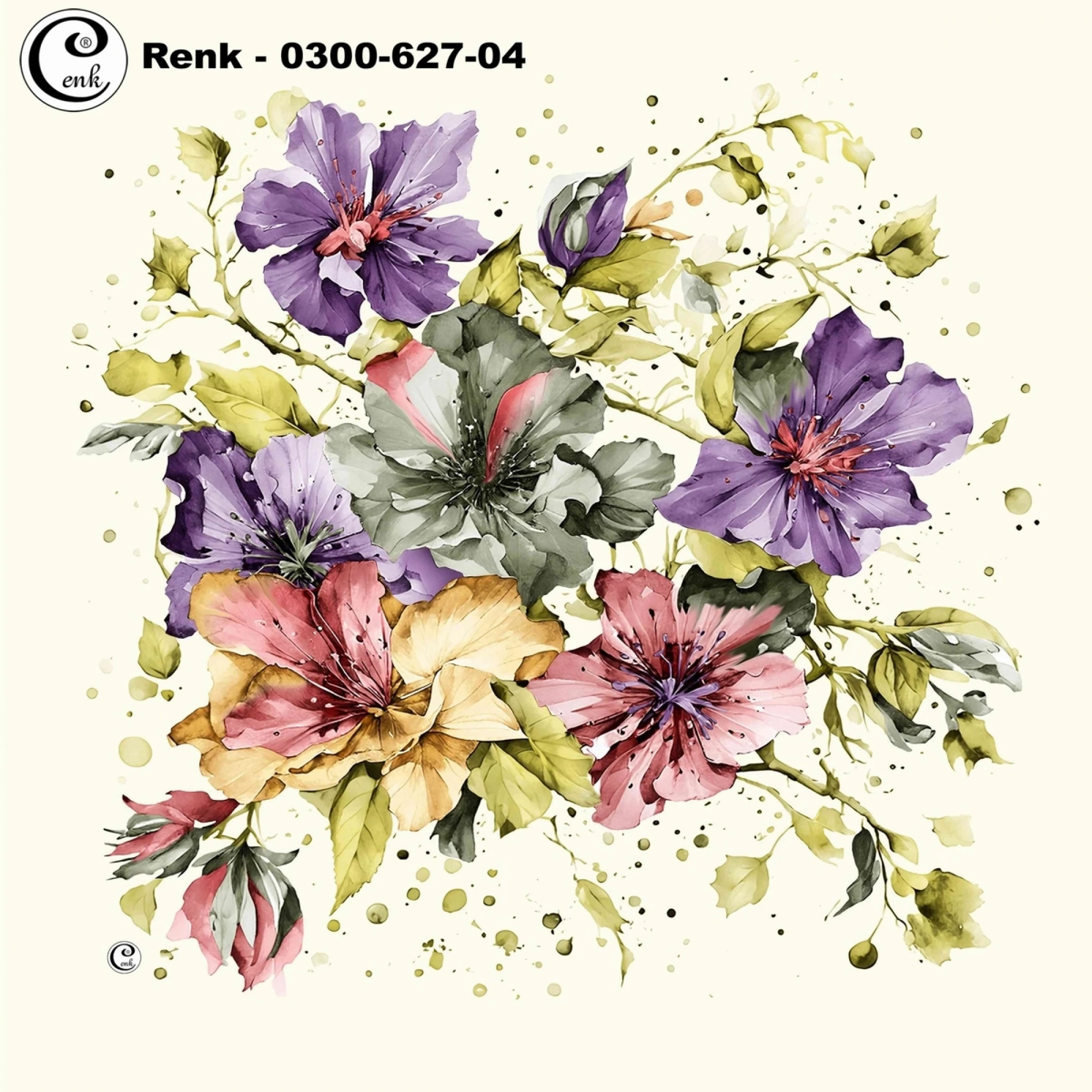 Cenk Desenli Oyalık Yazma 627-04