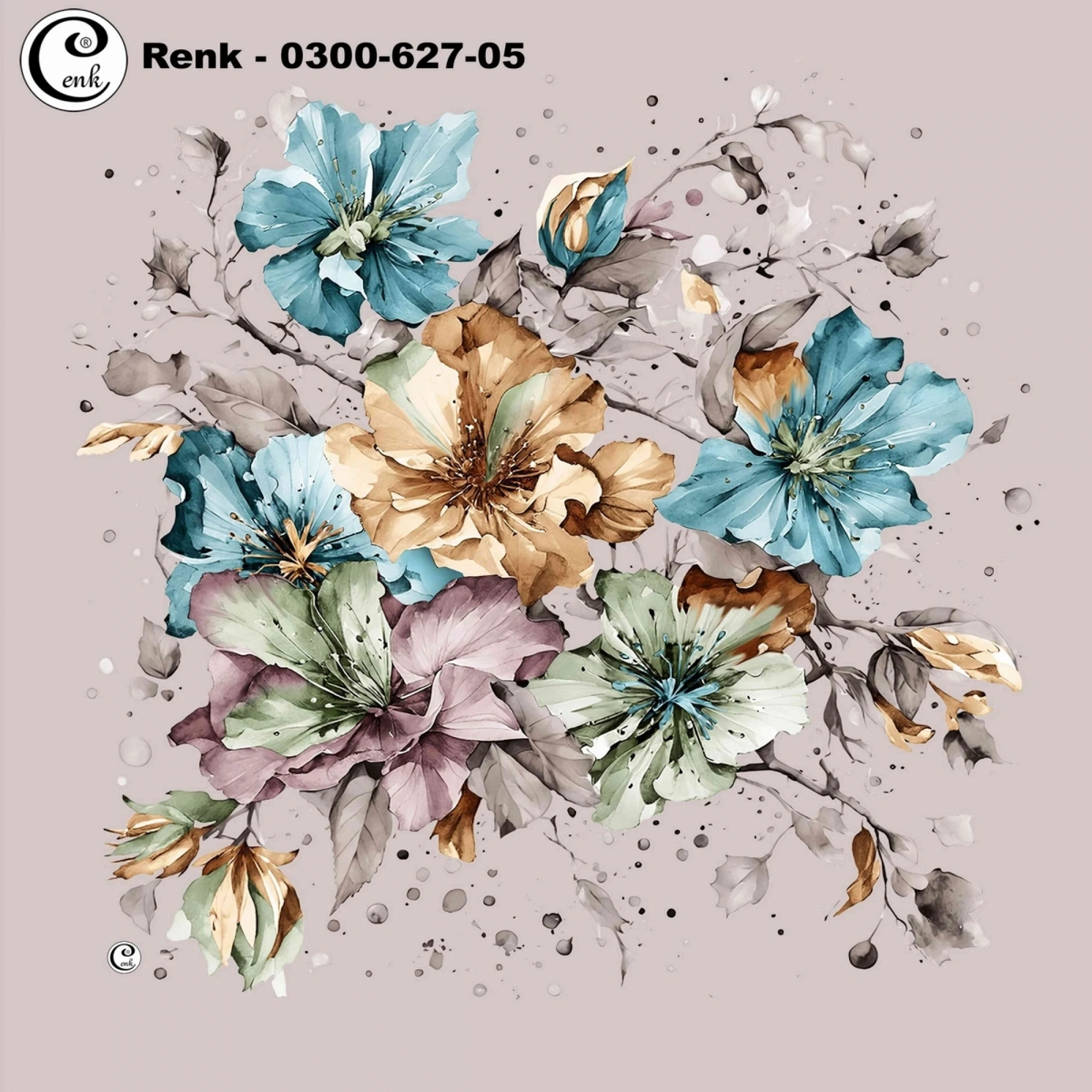 Cenk Desenli Oyalık Yazma 627-05