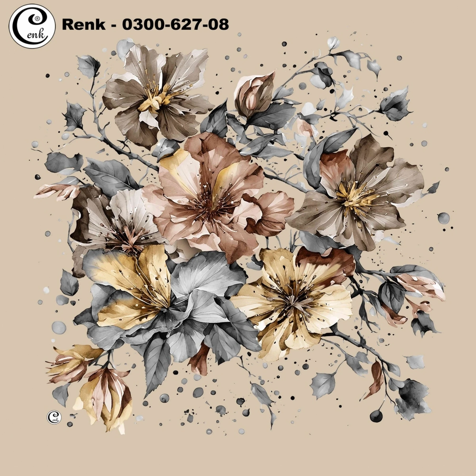 Cenk Desenli Oyalık Yazma 627-08