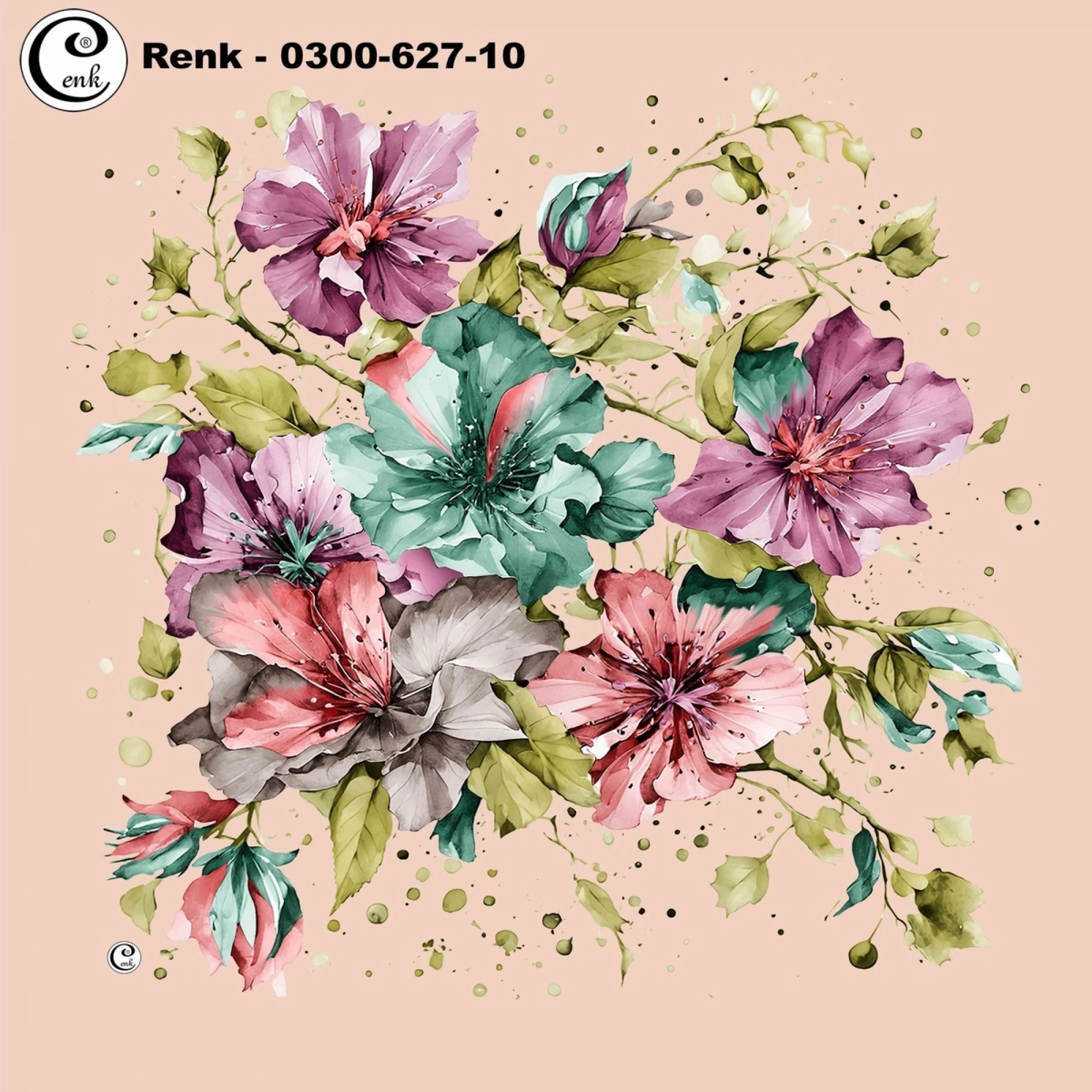 Cenk Desenli Oyalık Yazma 627-10