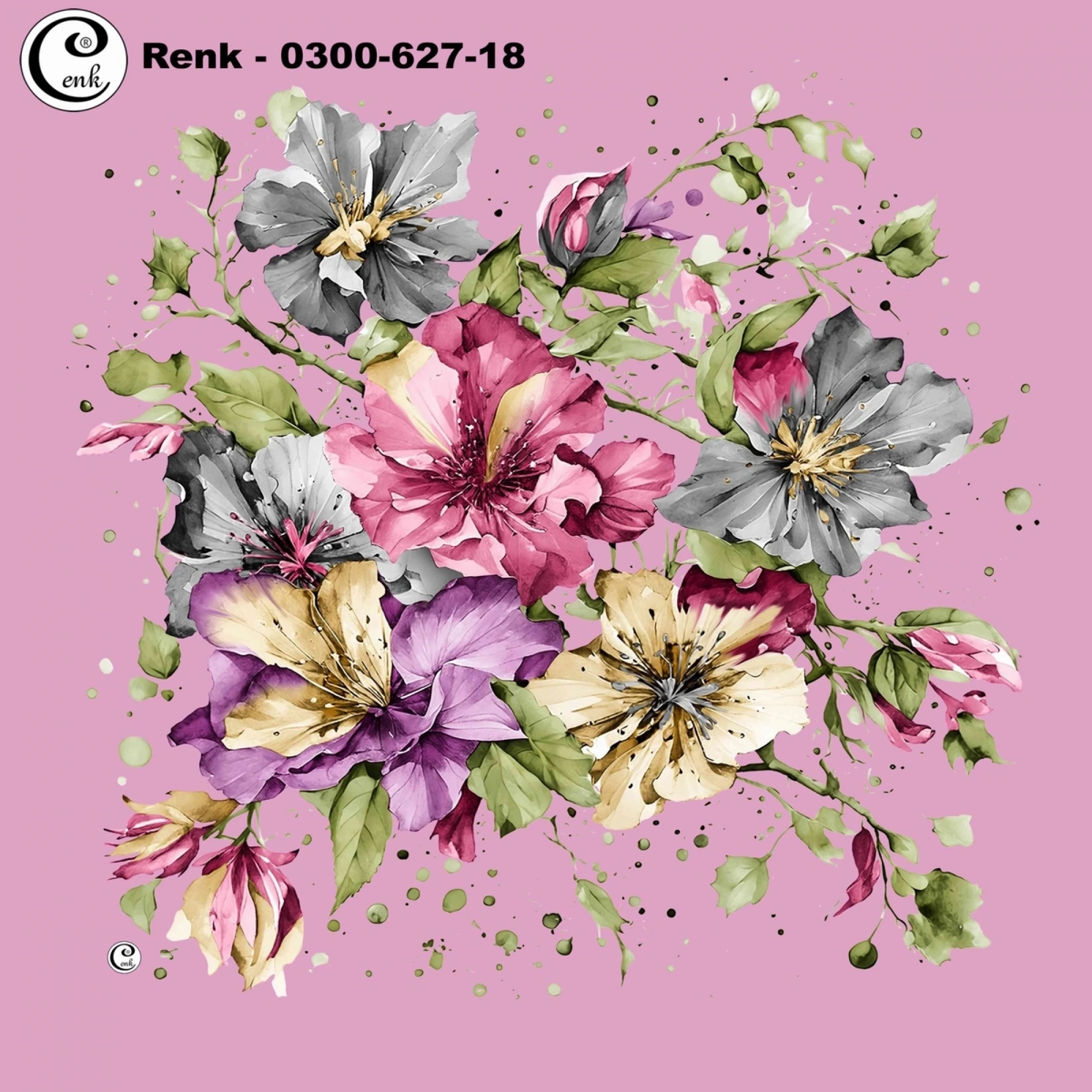 Cenk Desenli Oyalık Yazma 627-18