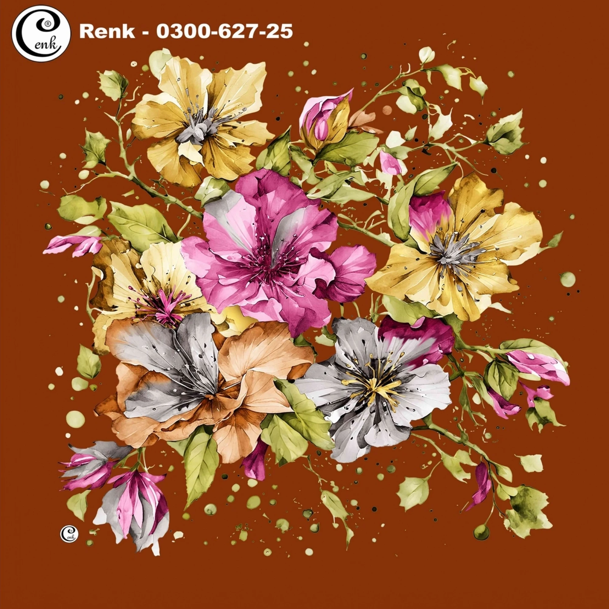 Cenk Desenli Oyalık Yazma 627-25