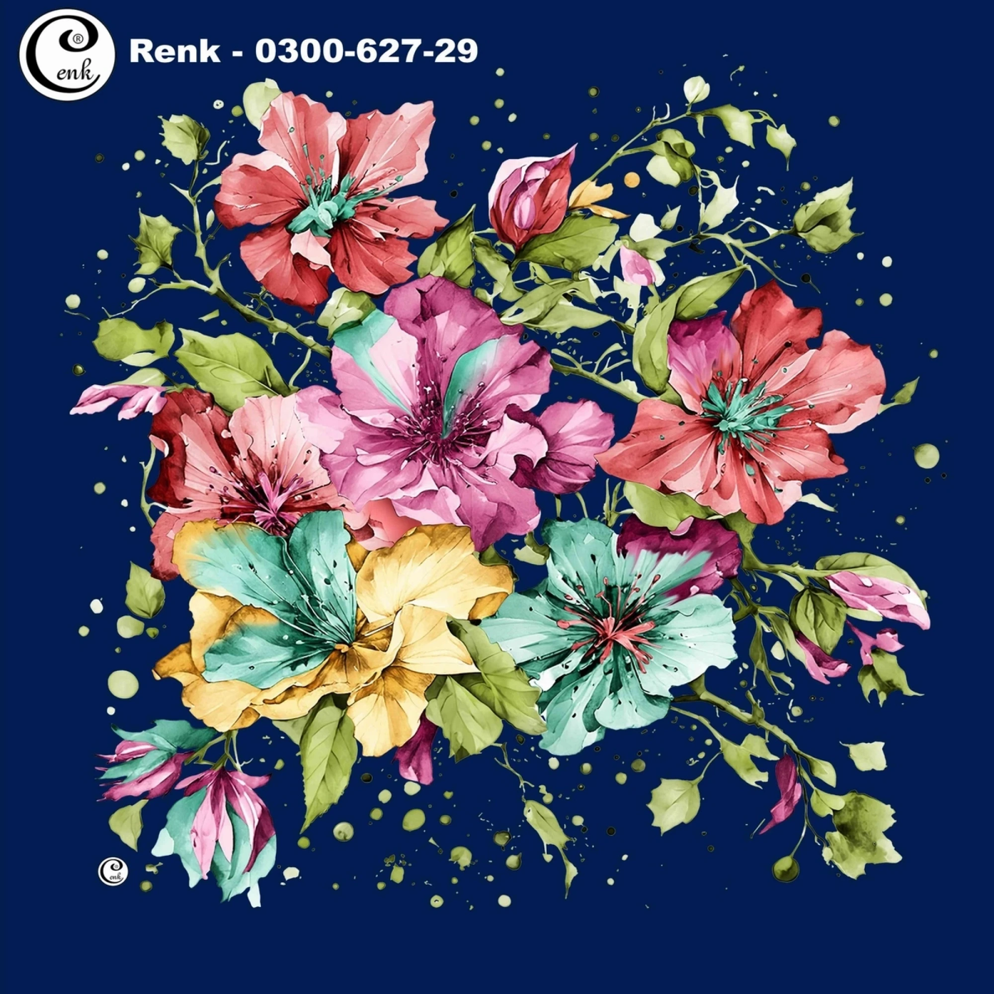 Cenk Desenli Oyalık Yazma 627-29