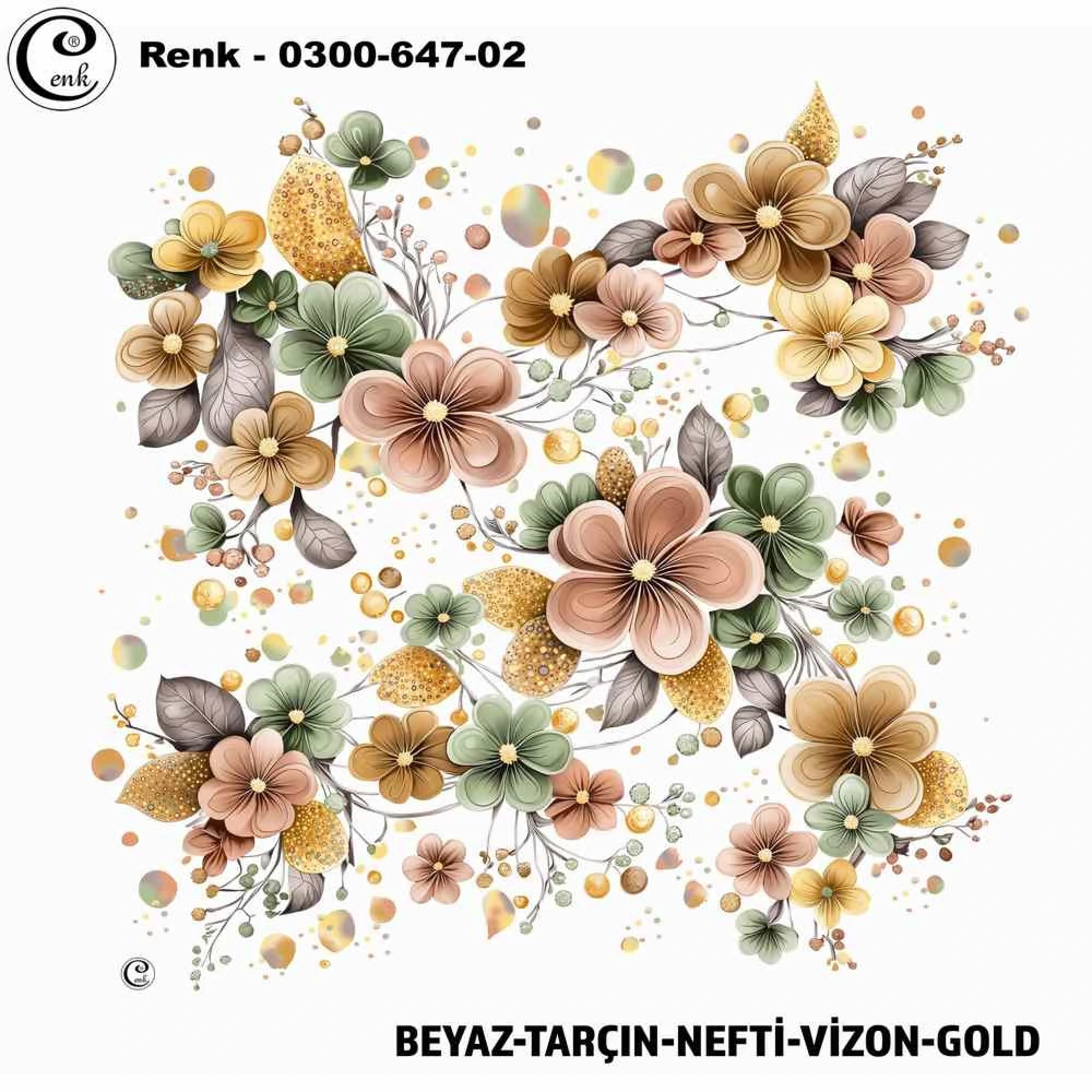 Cenk Desenli Oyalık Yazma 647-02