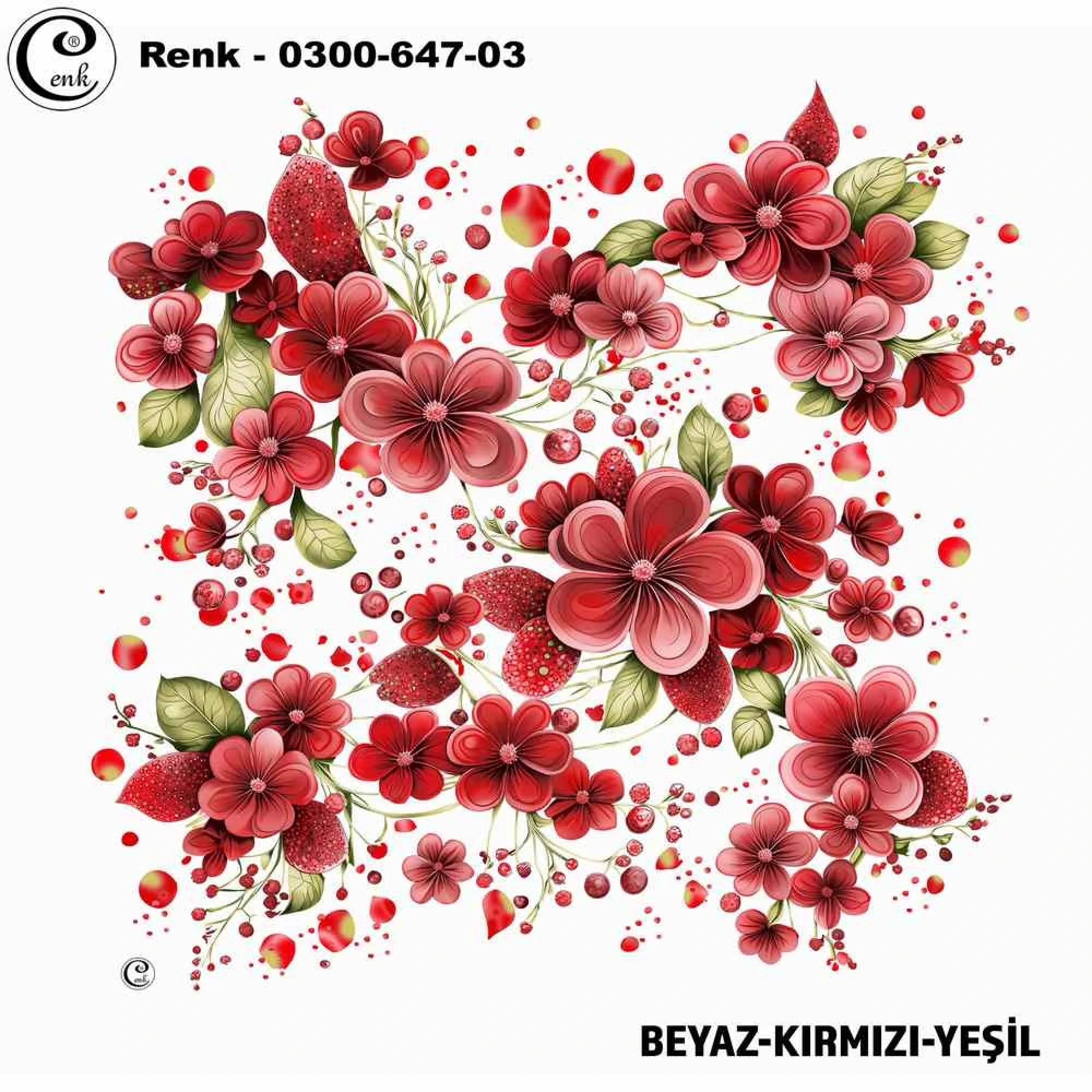 Cenk Desenli Oyalık Yazma 647-03