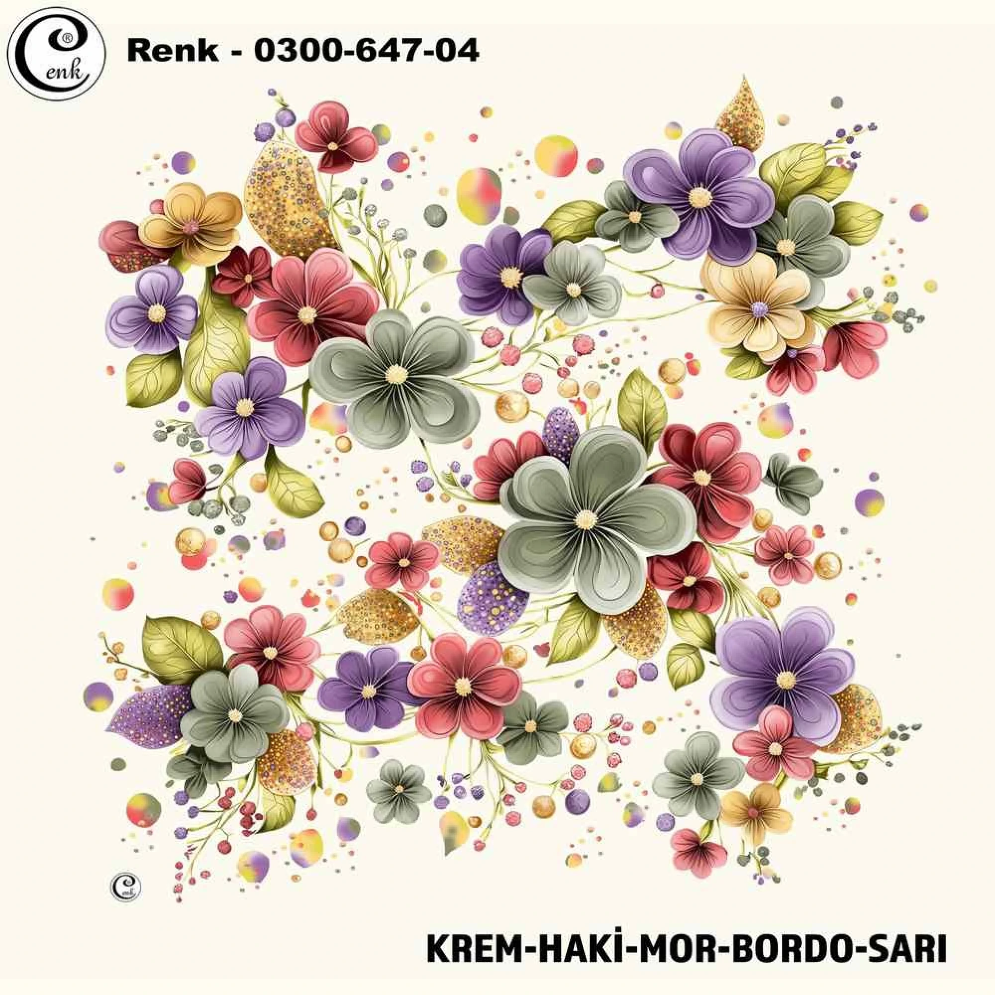 Cenk Desenli Oyalık Yazma 647-04
