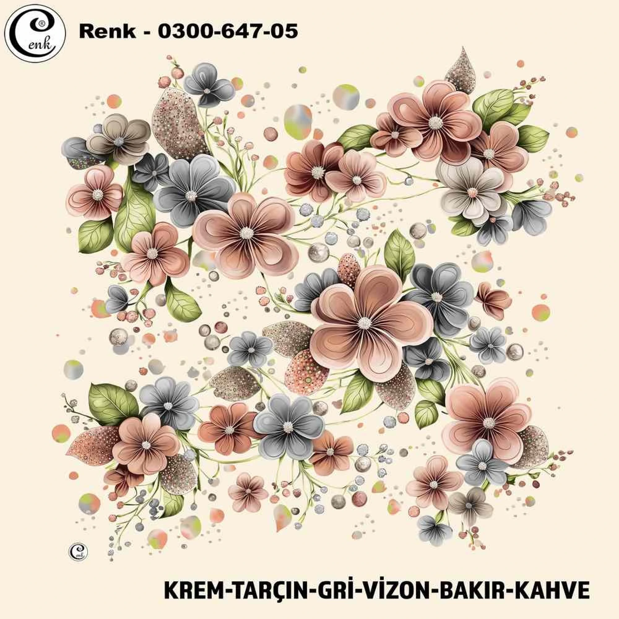 Cenk Desenli Oyalık Yazma 647-05