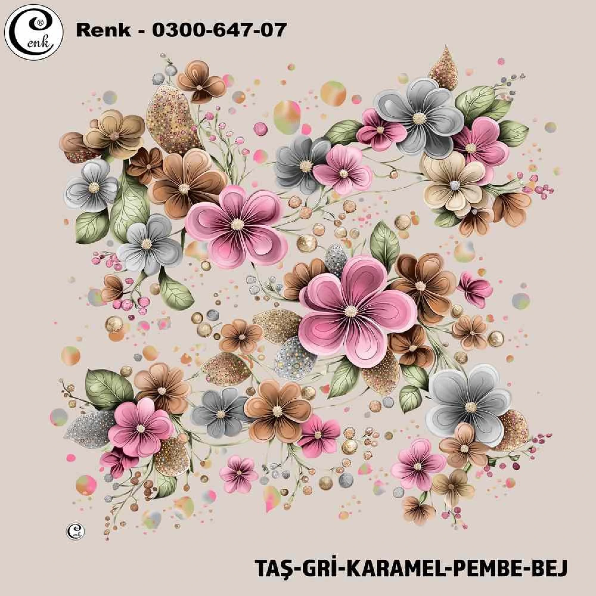 Cenk Desenli Oyalık Yazma 647-07