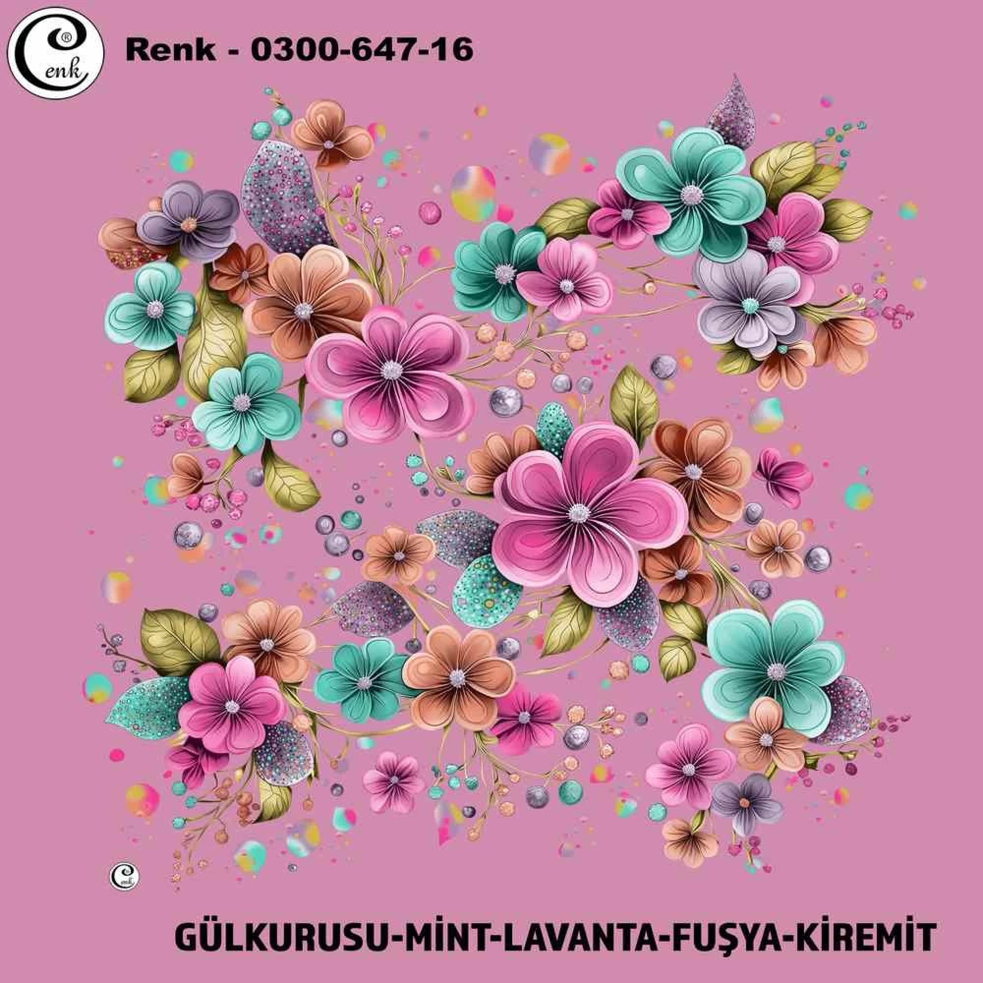 Cenk Desenli Oyalık Yazma 647-16