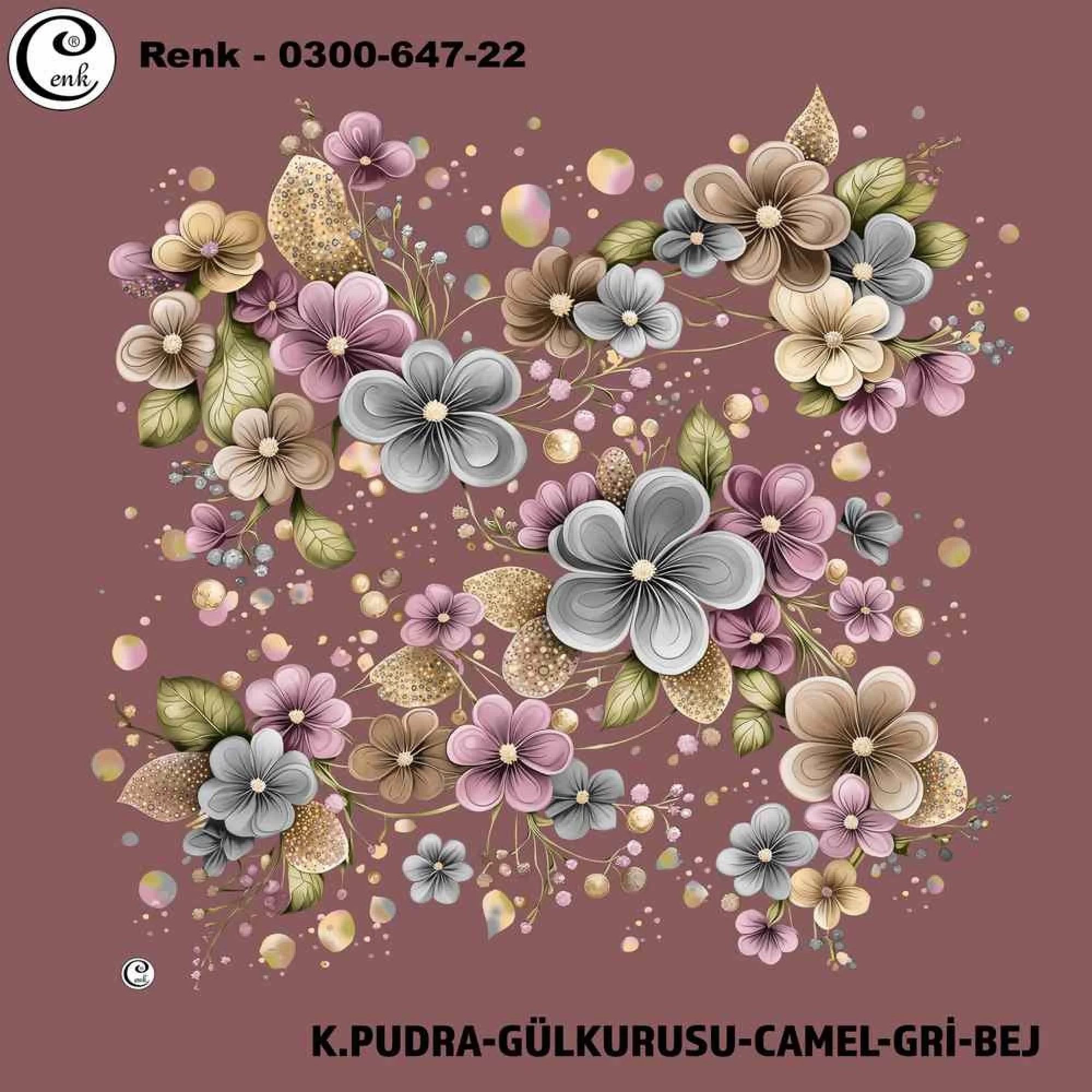 Cenk Desenli Oyalık Yazma 647-22
