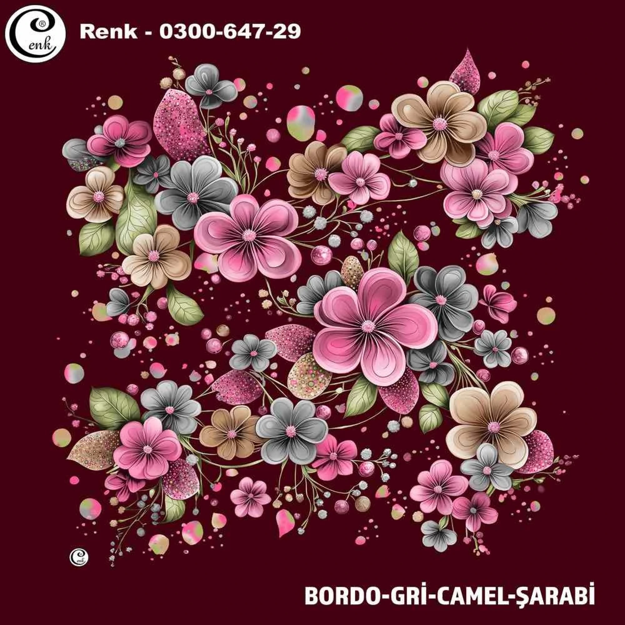 Cenk Desenli Oyalık Yazma 647-29