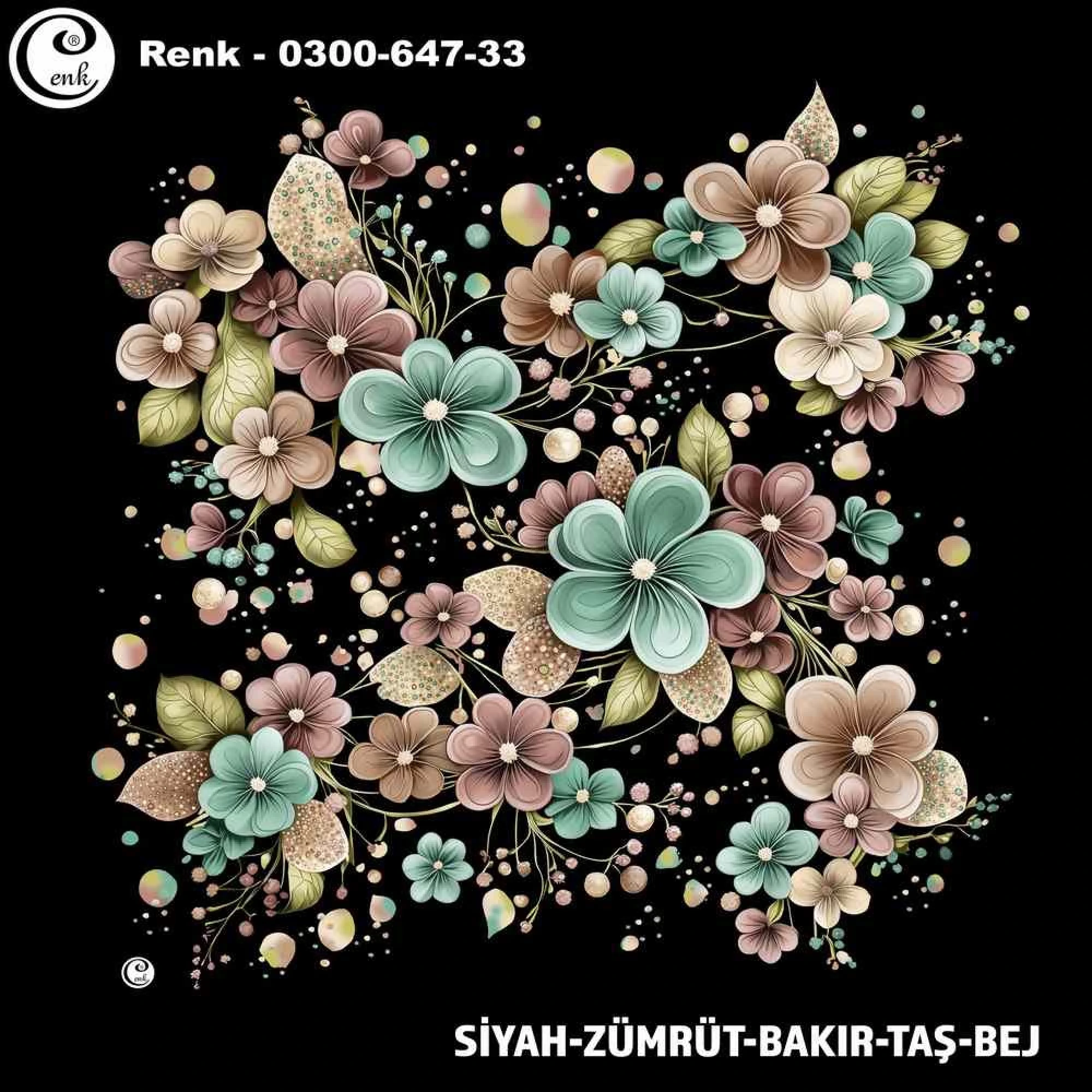 Cenk Desenli Oyalık Yazma 647-33