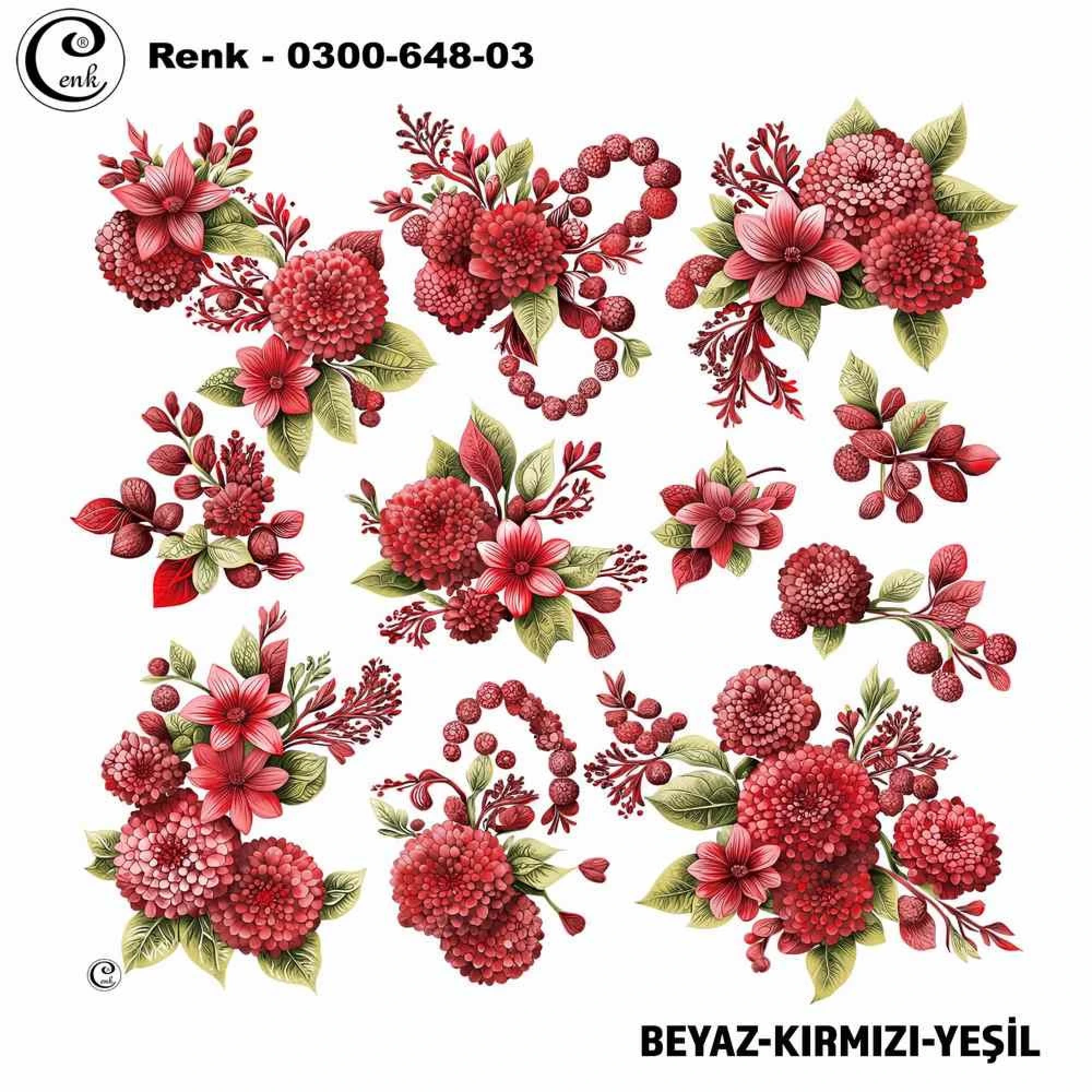Cenk Desenli Oyalık Yazma 648-03