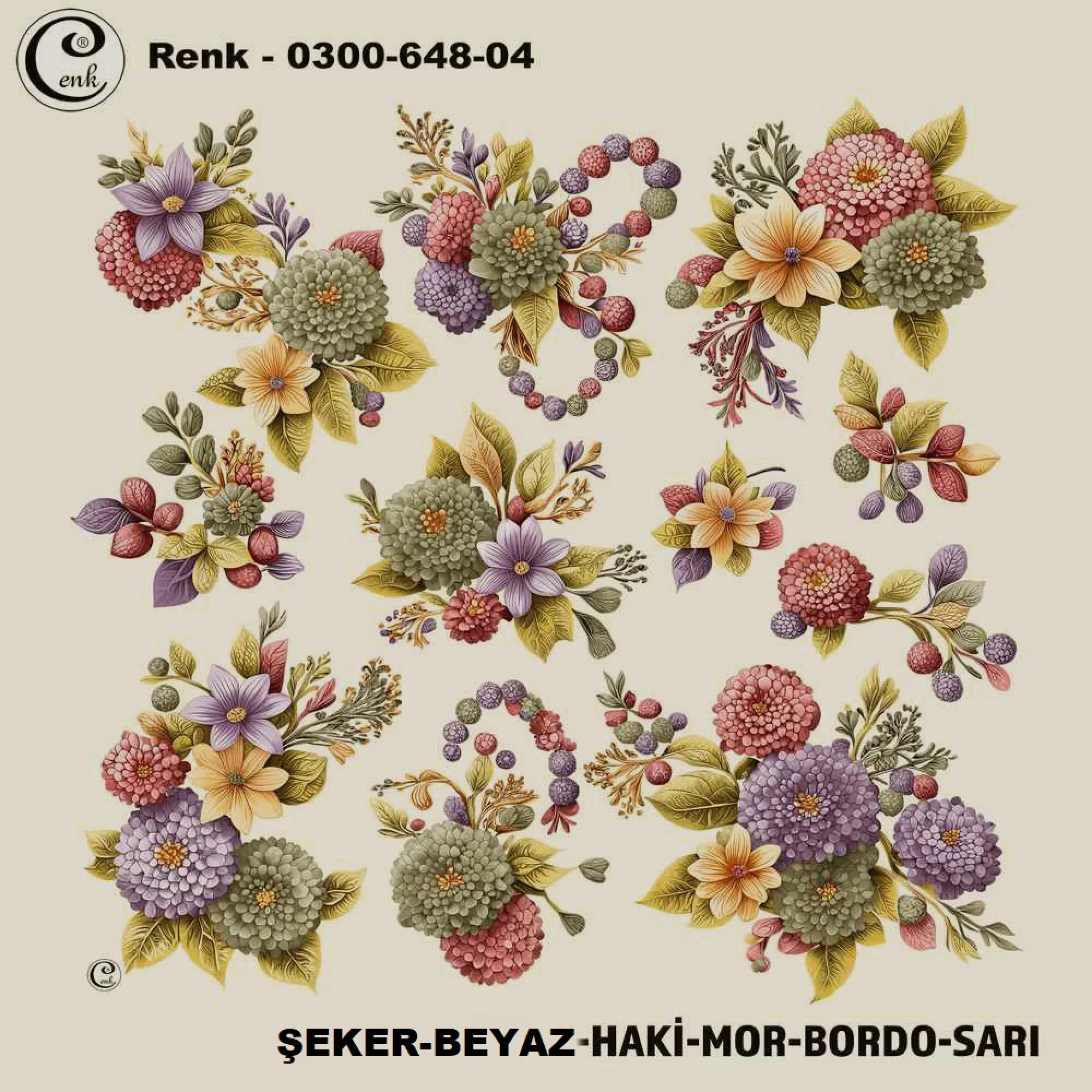 Cenk Desenli Oyalık Yazma 648-04