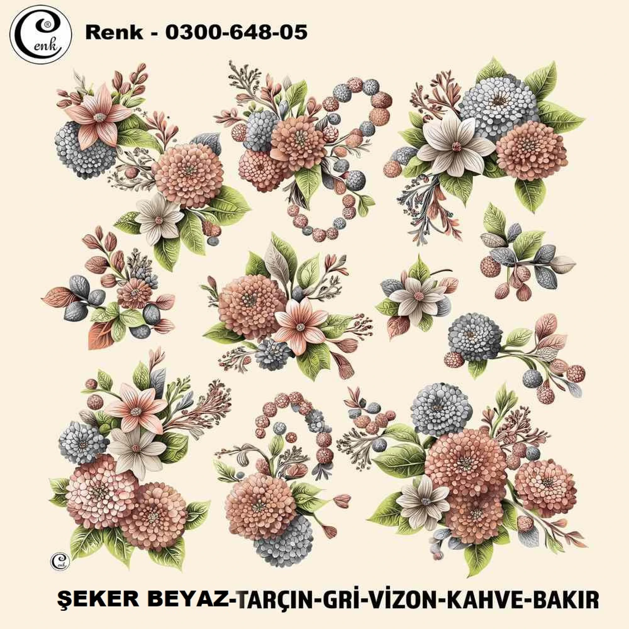 Cenk Desenli Oyalık Yazma 648-05