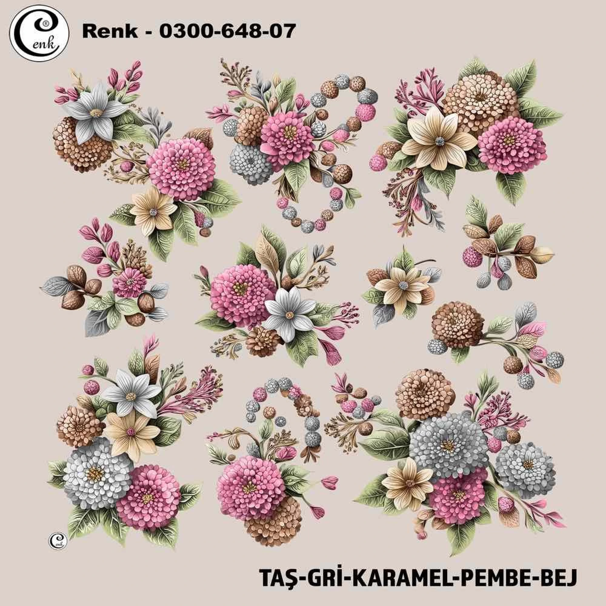 Cenk Desenli Oyalık Yazma 648-07