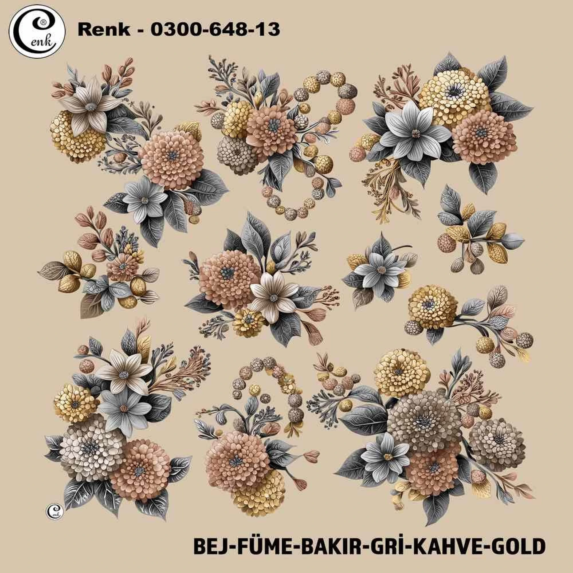 Cenk Desenli Oyalık Yazma 648-13