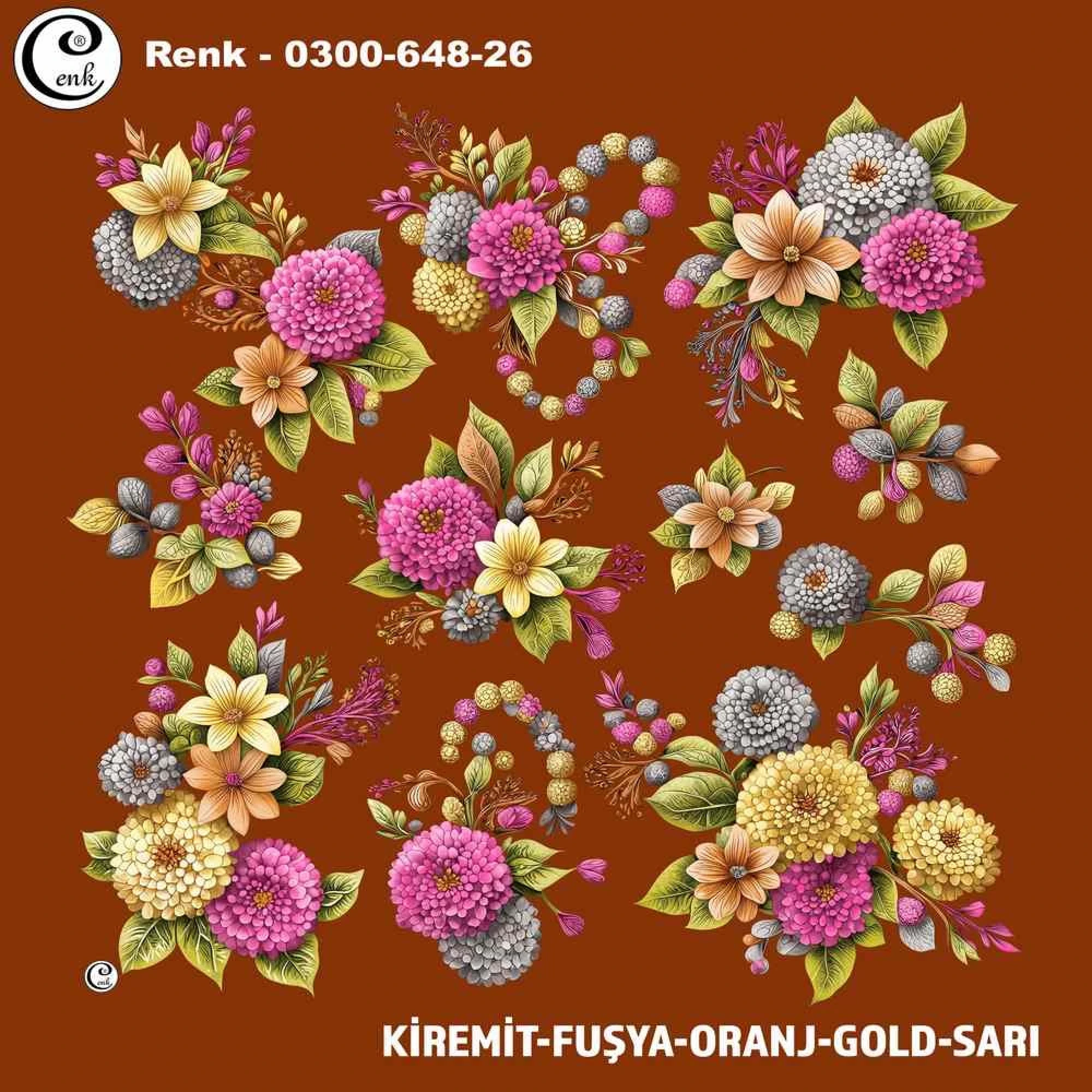 Cenk Desenli Oyalık Yazma 648-26