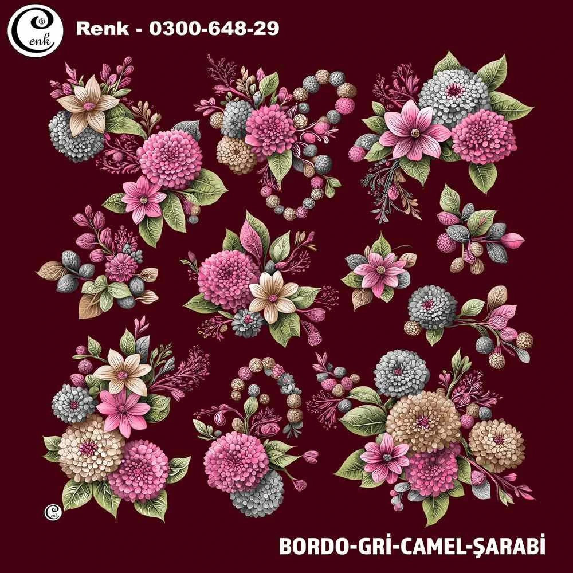 Cenk Desenli Oyalık Yazma 648-29