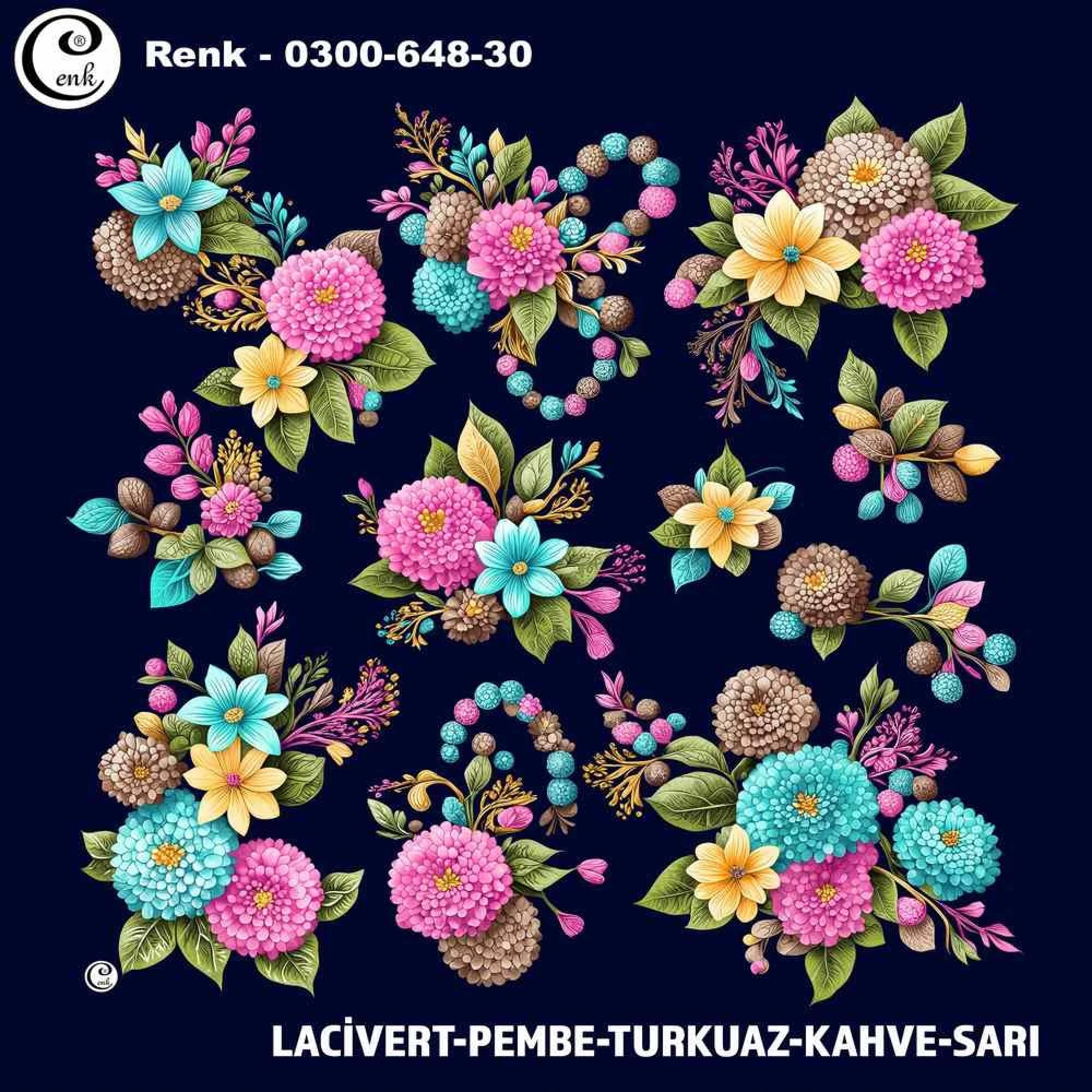 Cenk Desenli Oyalık Yazma 648-30