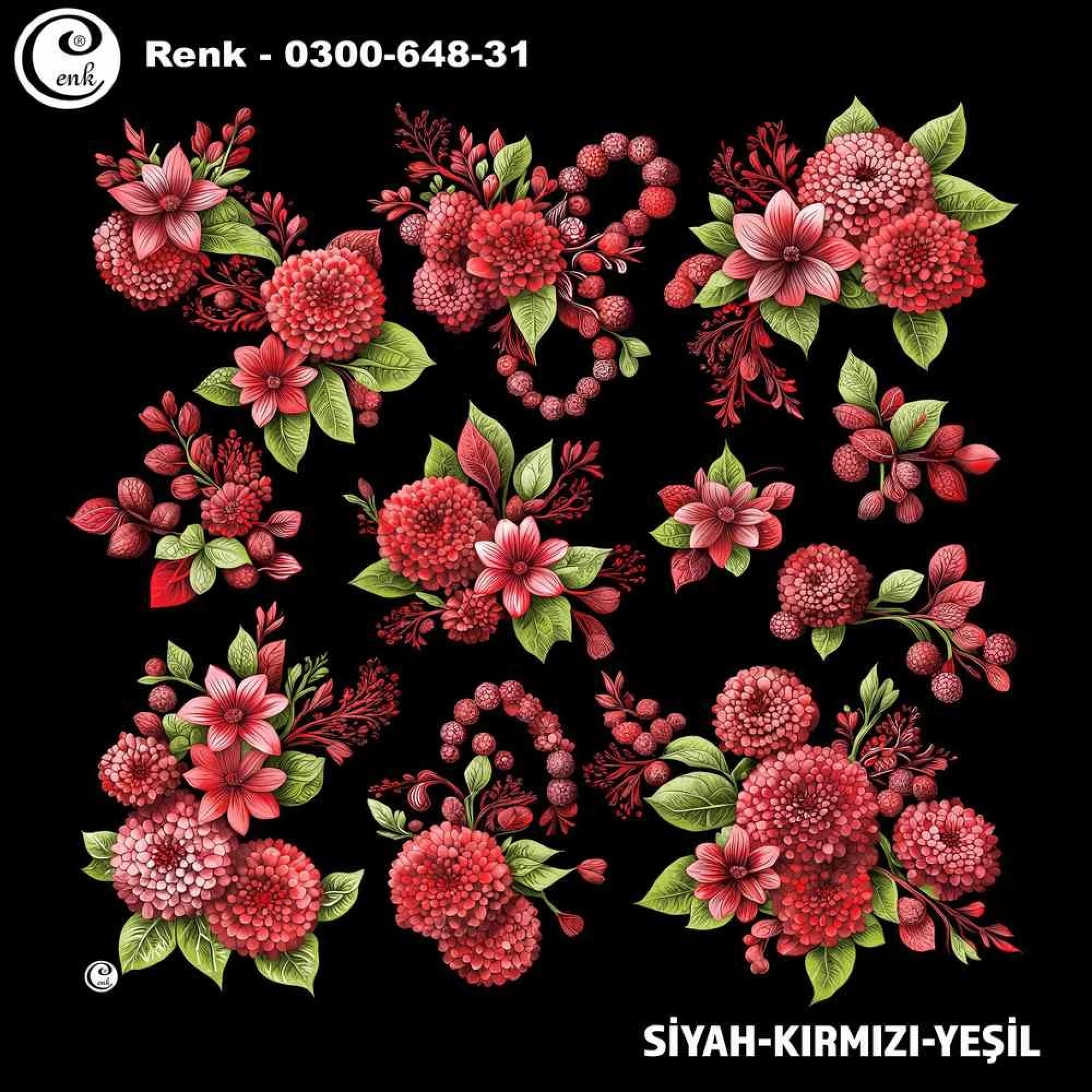 Cenk Desenli Oyalık Yazma 648-31