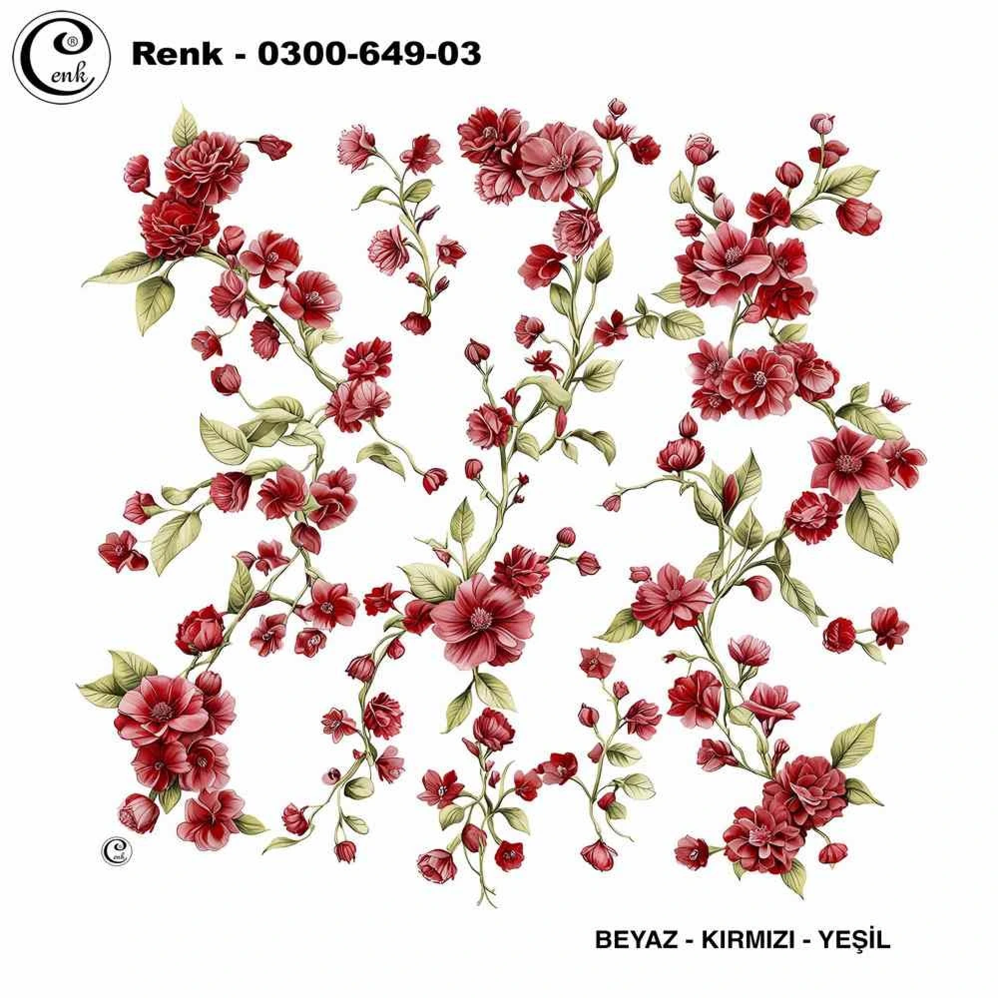 Cenk Desenli Oyalık Yazma 649-03