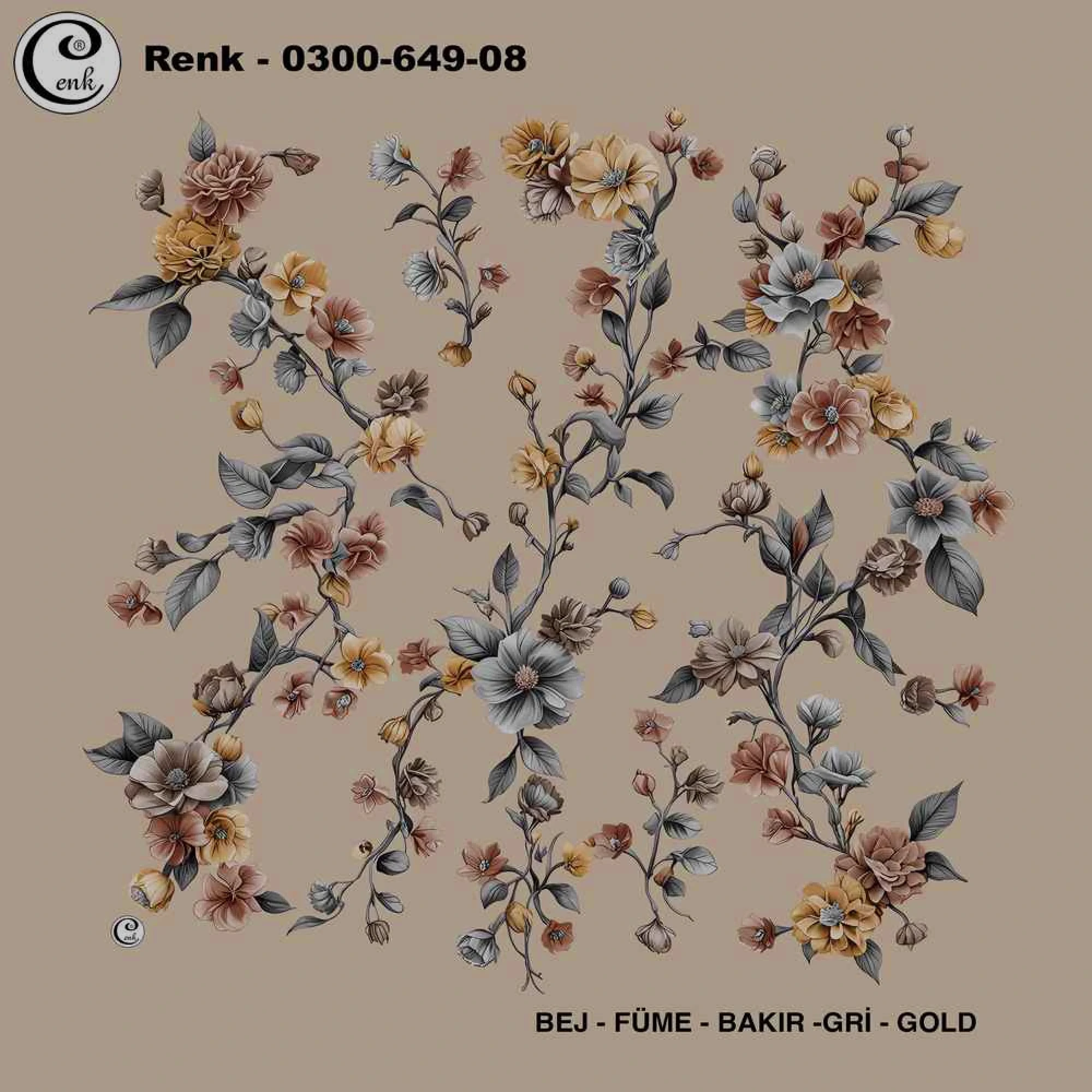 Cenk Desenli Oyalık Yazma 649-08