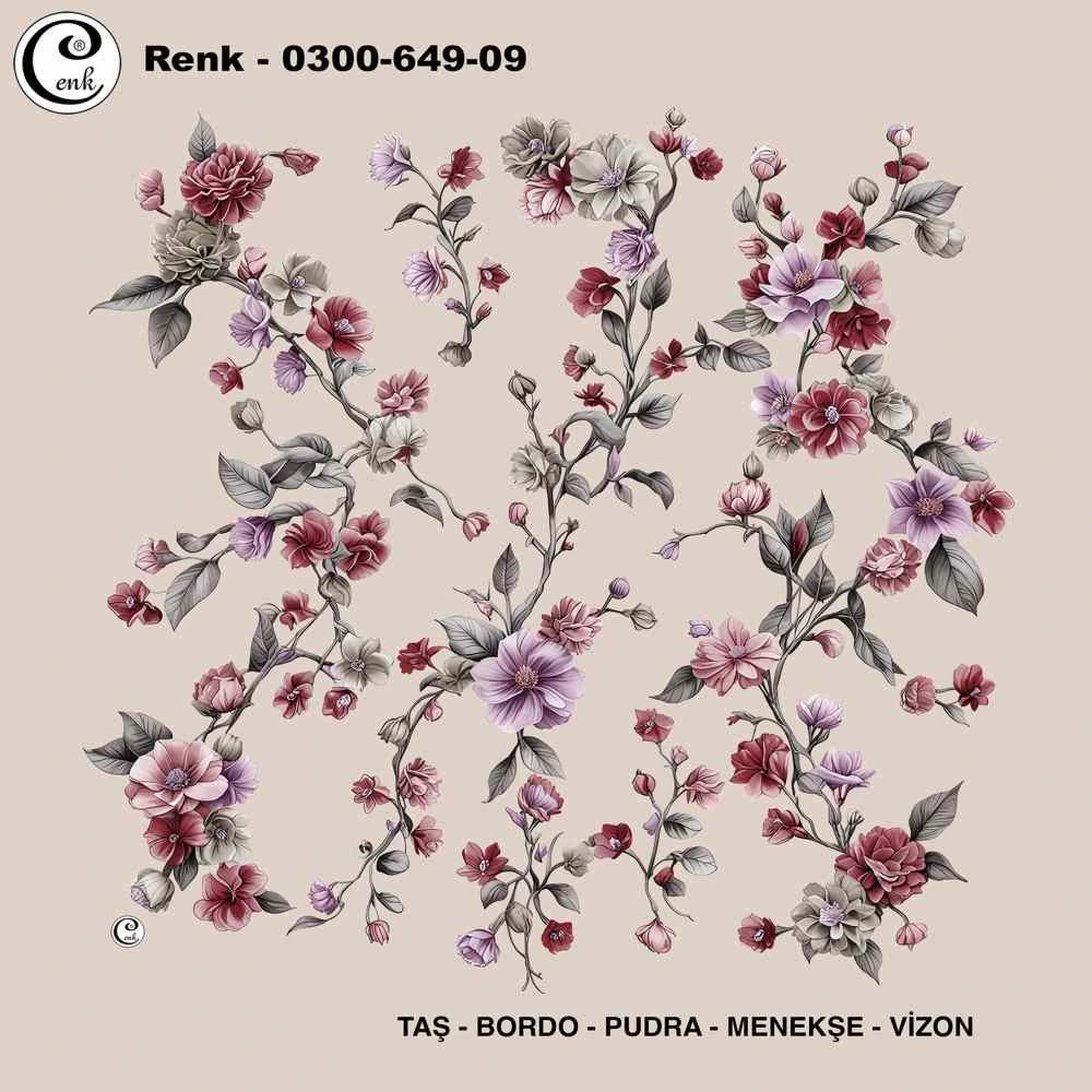 Cenk Desenli Oyalık Yazma 649-09