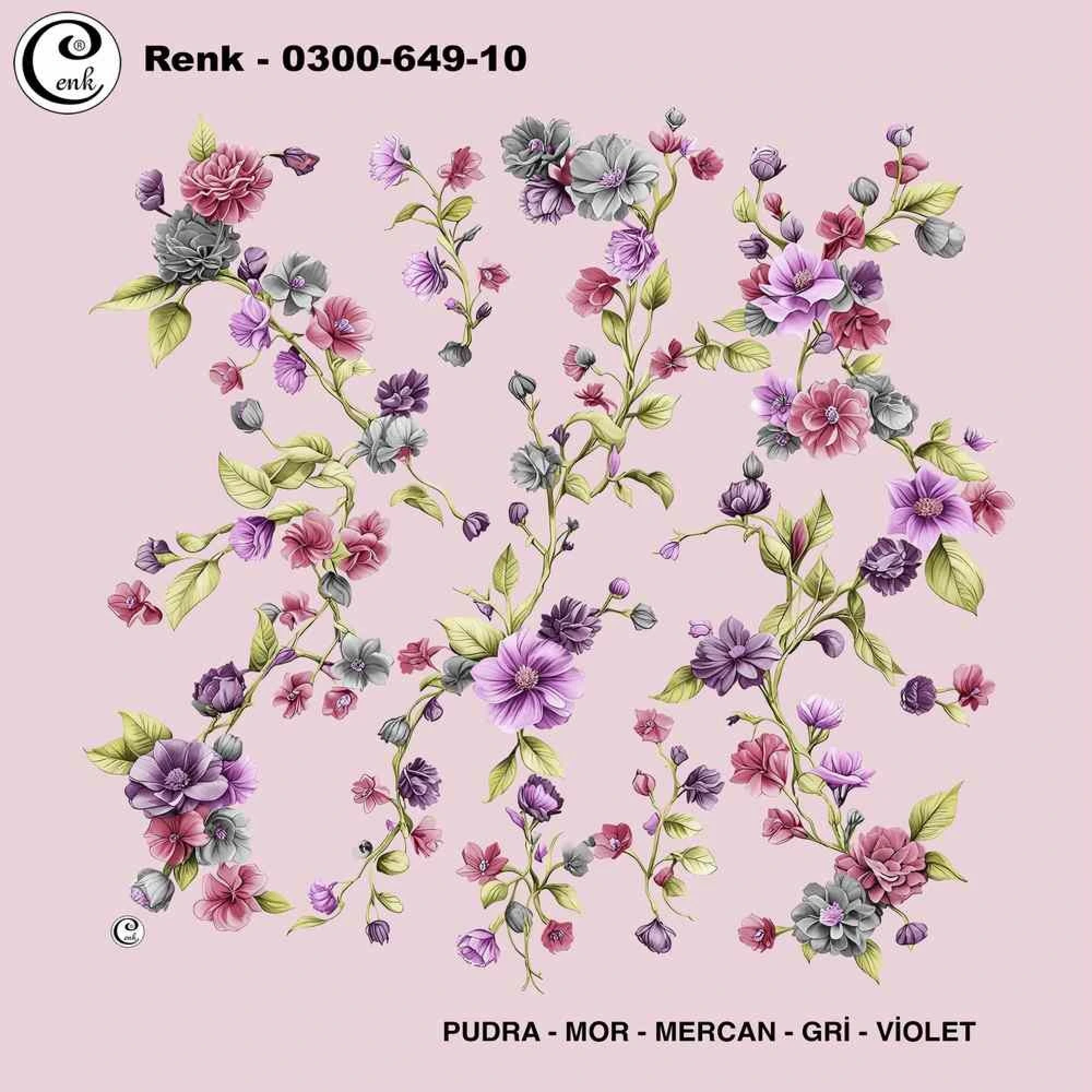 Cenk Desenli Oyalık Yazma 649-10