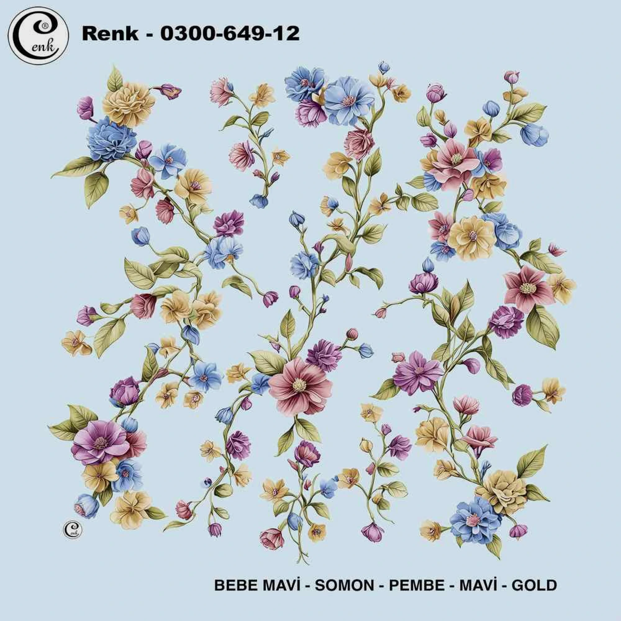 Cenk Desenli Oyalık Yazma 649-12
