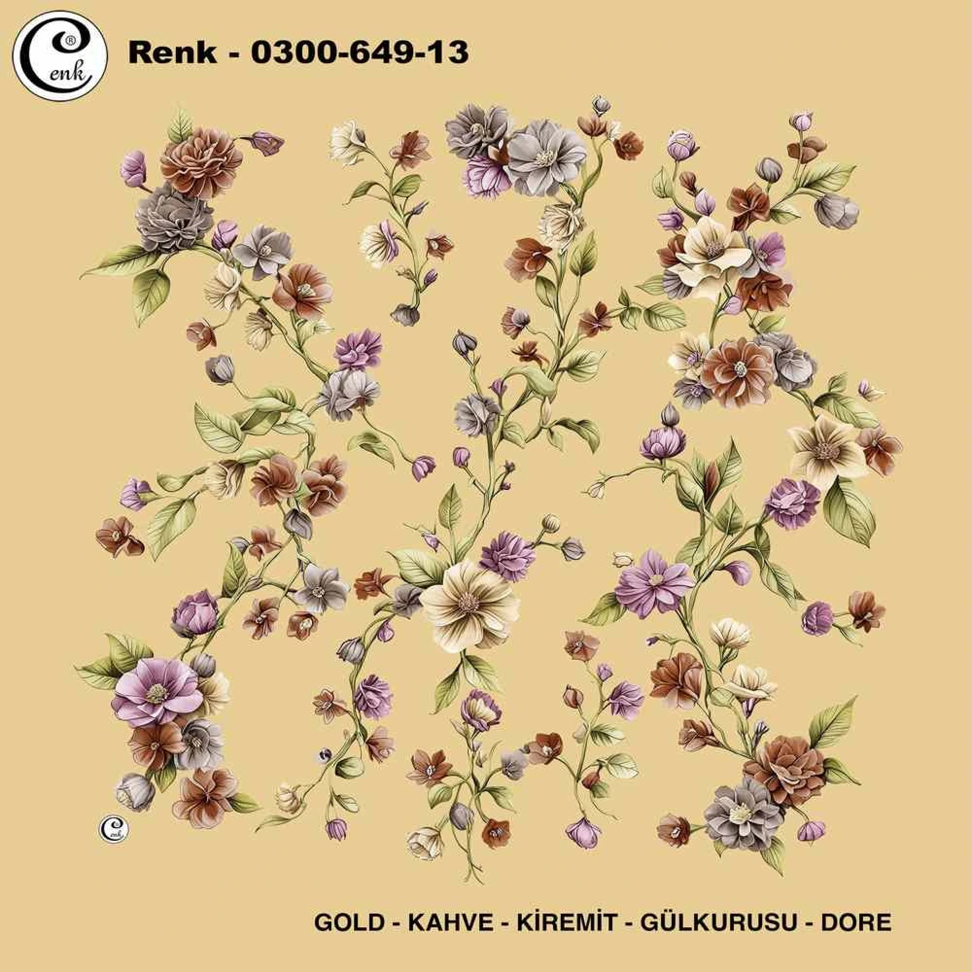 Cenk Desenli Oyalık Yazma 649-13