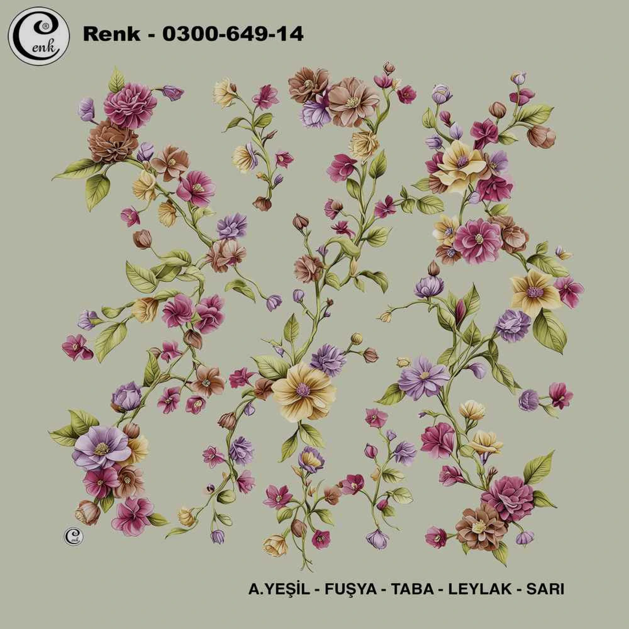 Cenk Desenli Oyalık Yazma 649-14