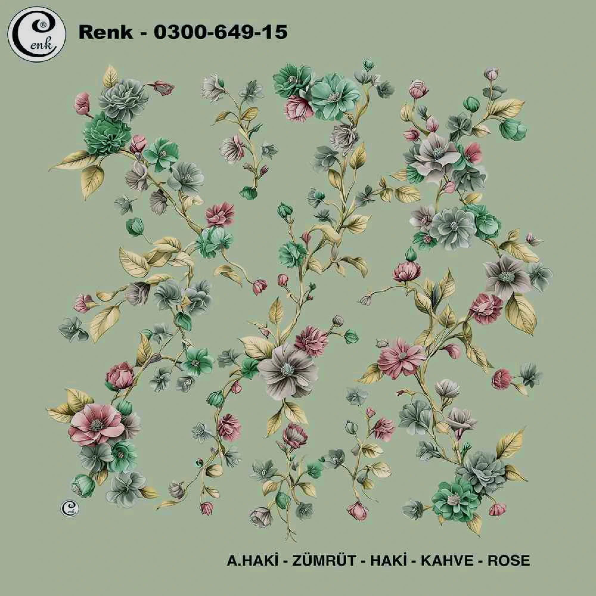 Cenk Desenli Oyalık Yazma 649-15