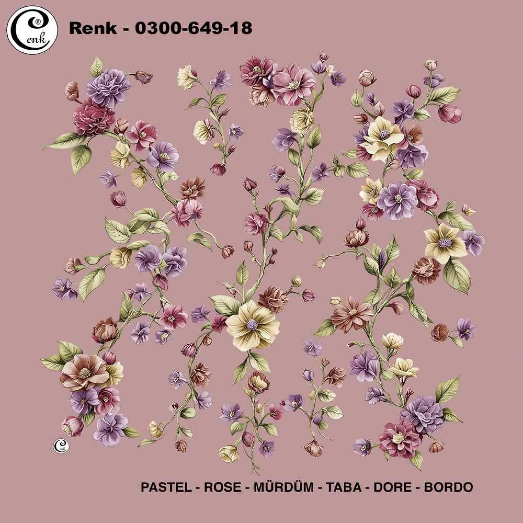 Cenk Desenli Oyalık Yazma 649-18