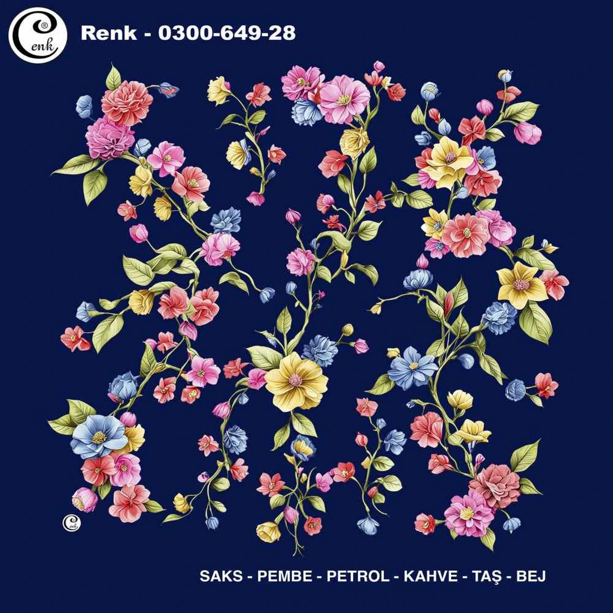Cenk Desenli Oyalık Yazma 649-28