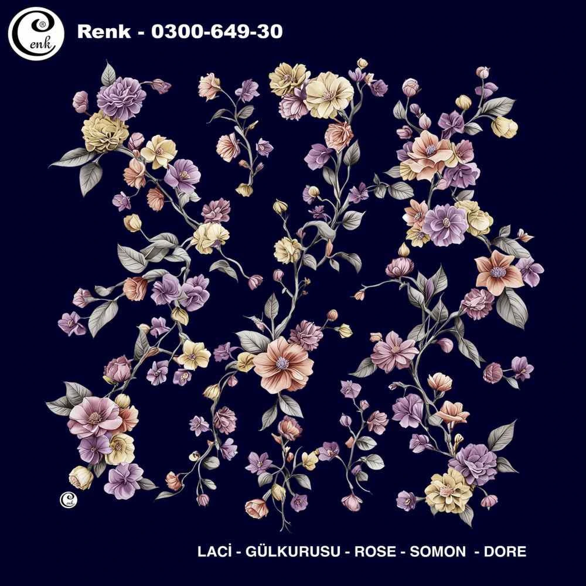 Cenk Desenli Oyalık Yazma 649-30