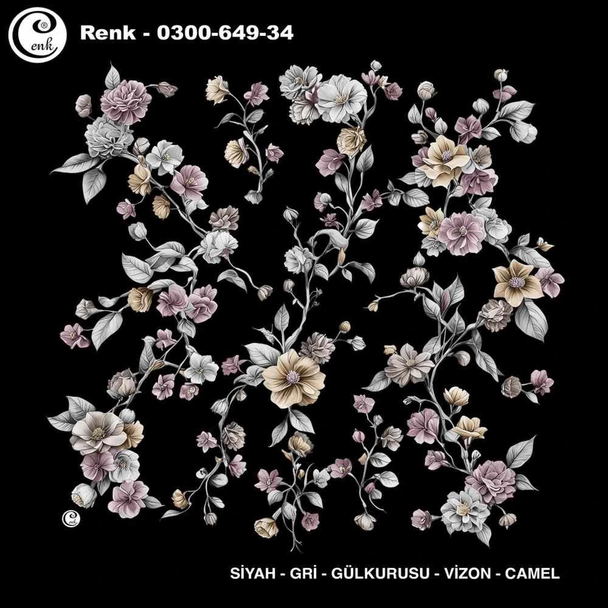 Cenk Desenli Oyalık Yazma 649-34