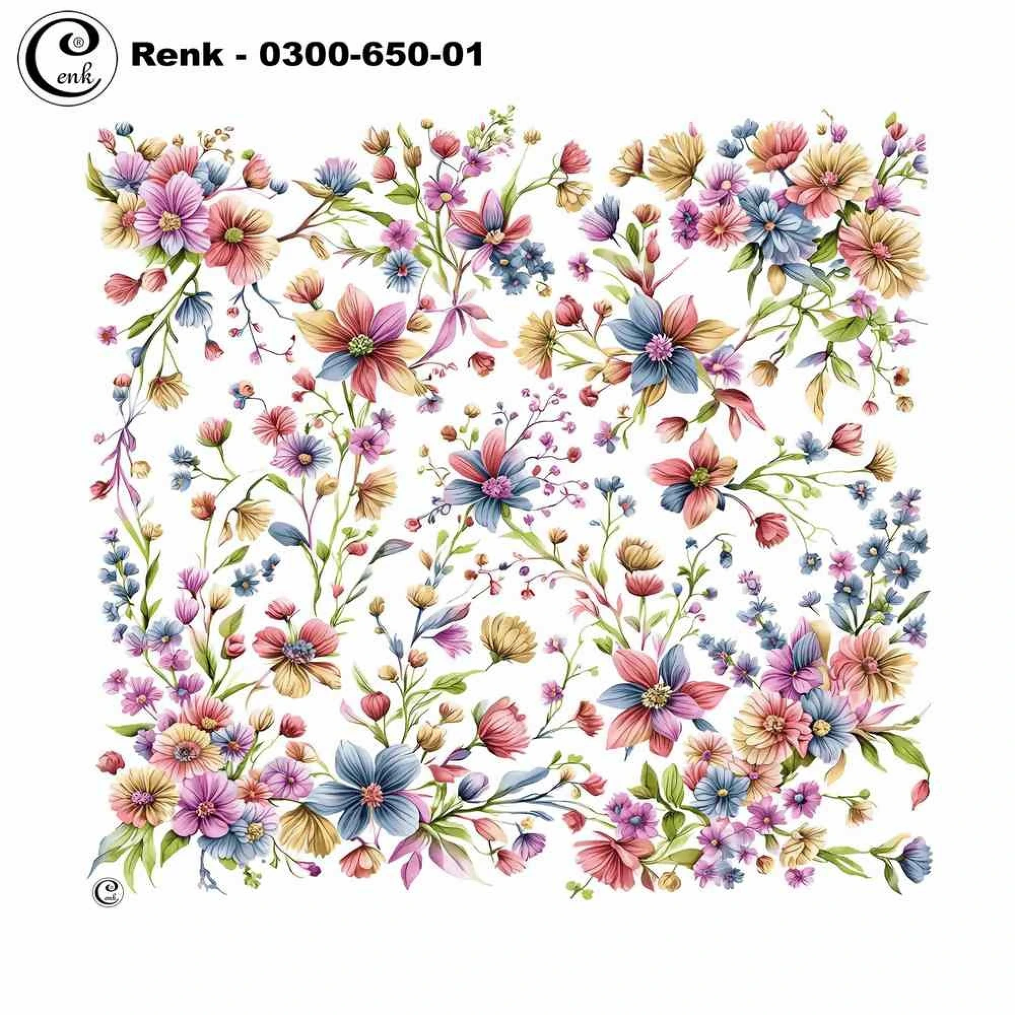 Cenk Desenli Oyalık Yazma 650-01