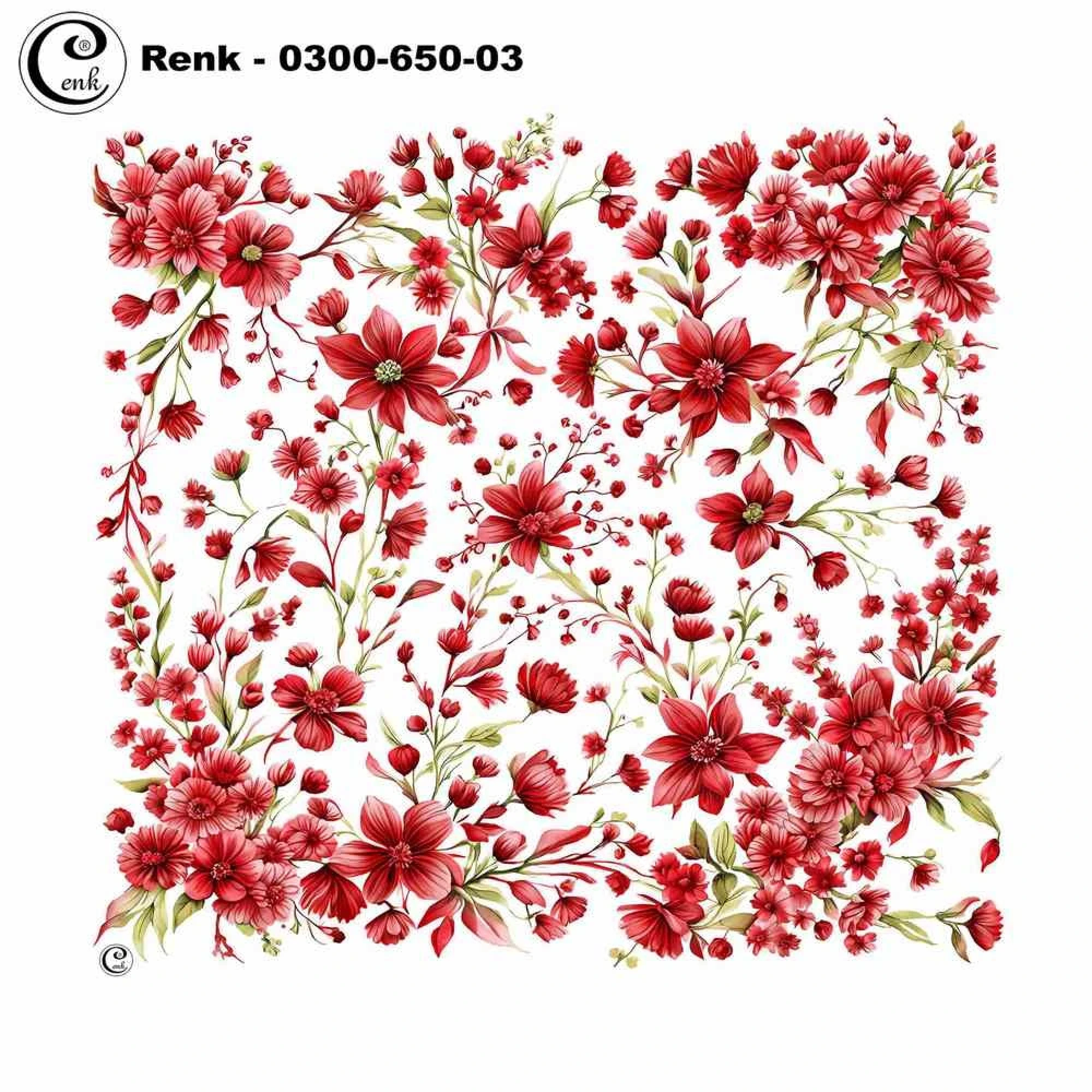 Cenk Desenli Oyalık Yazma 650-03