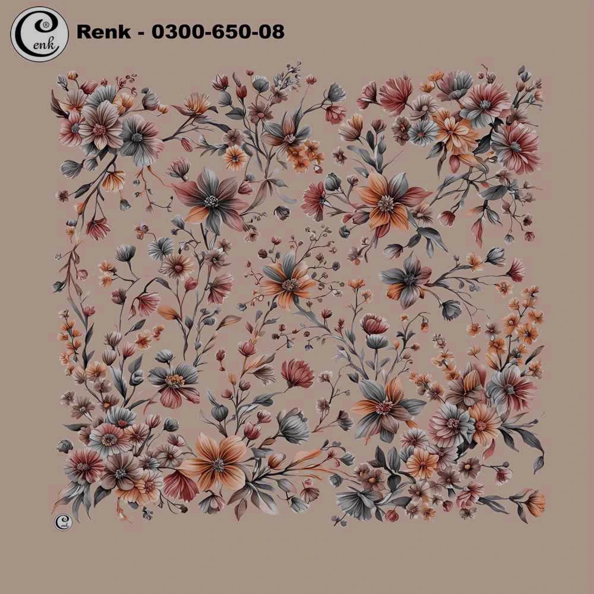 Cenk Desenli Oyalık Yazma 650-08