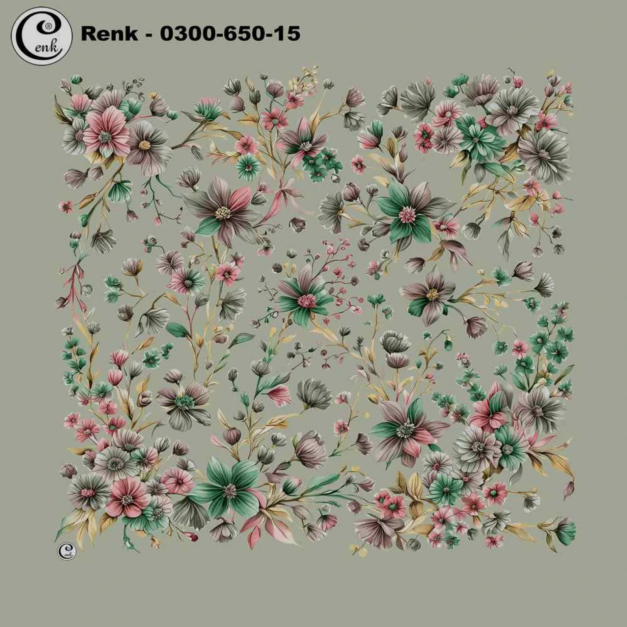 Cenk Desenli Oyalık Yazma 650-15