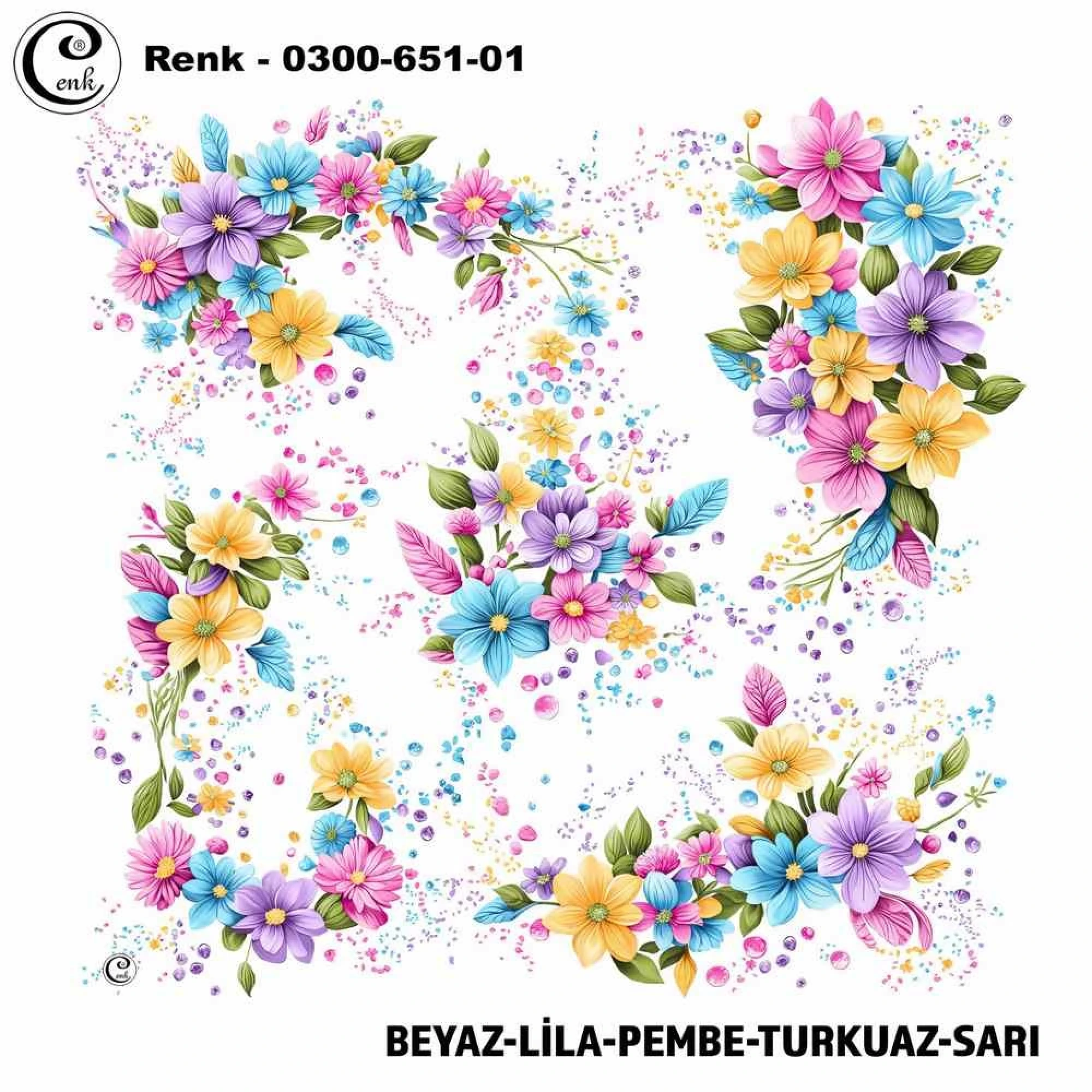 Cenk Desenli Oyalık Yazma 651-01