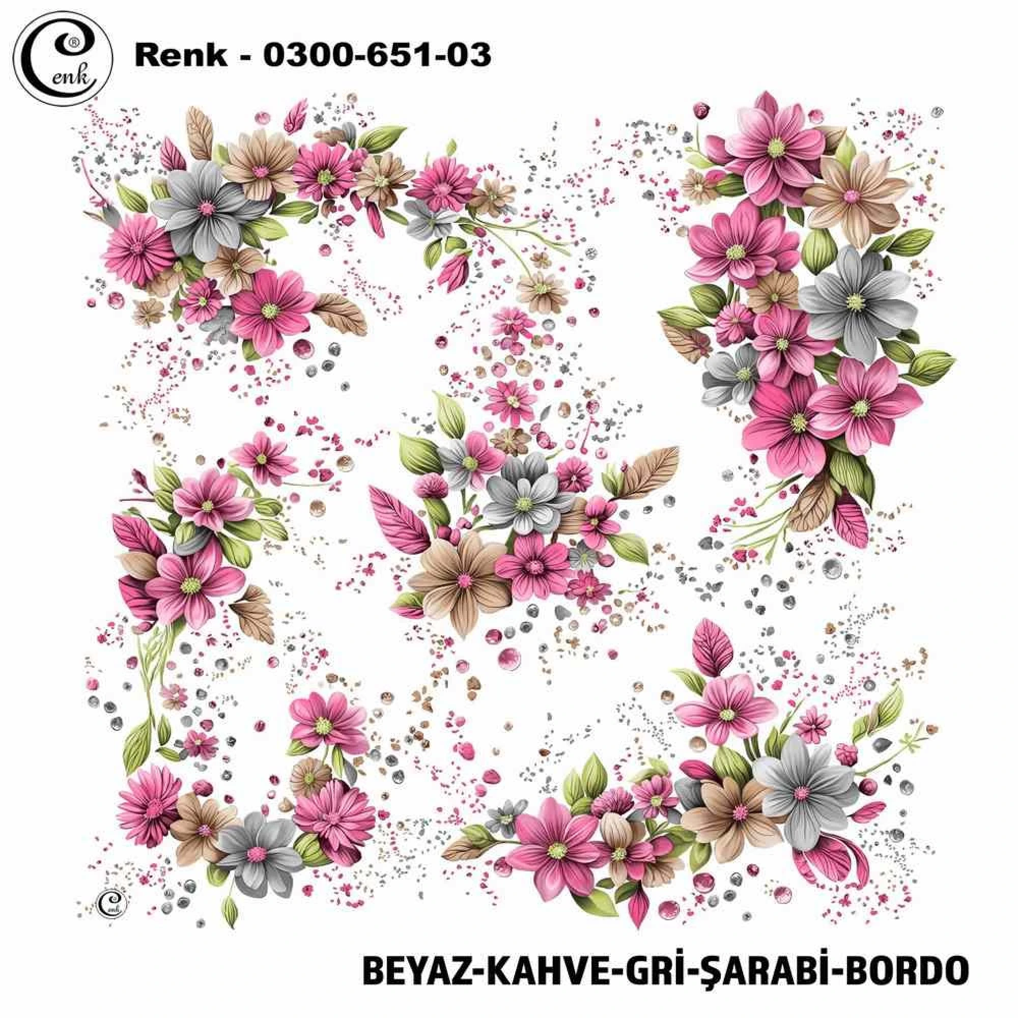 Cenk Desenli Oyalık Yazma 651-03
