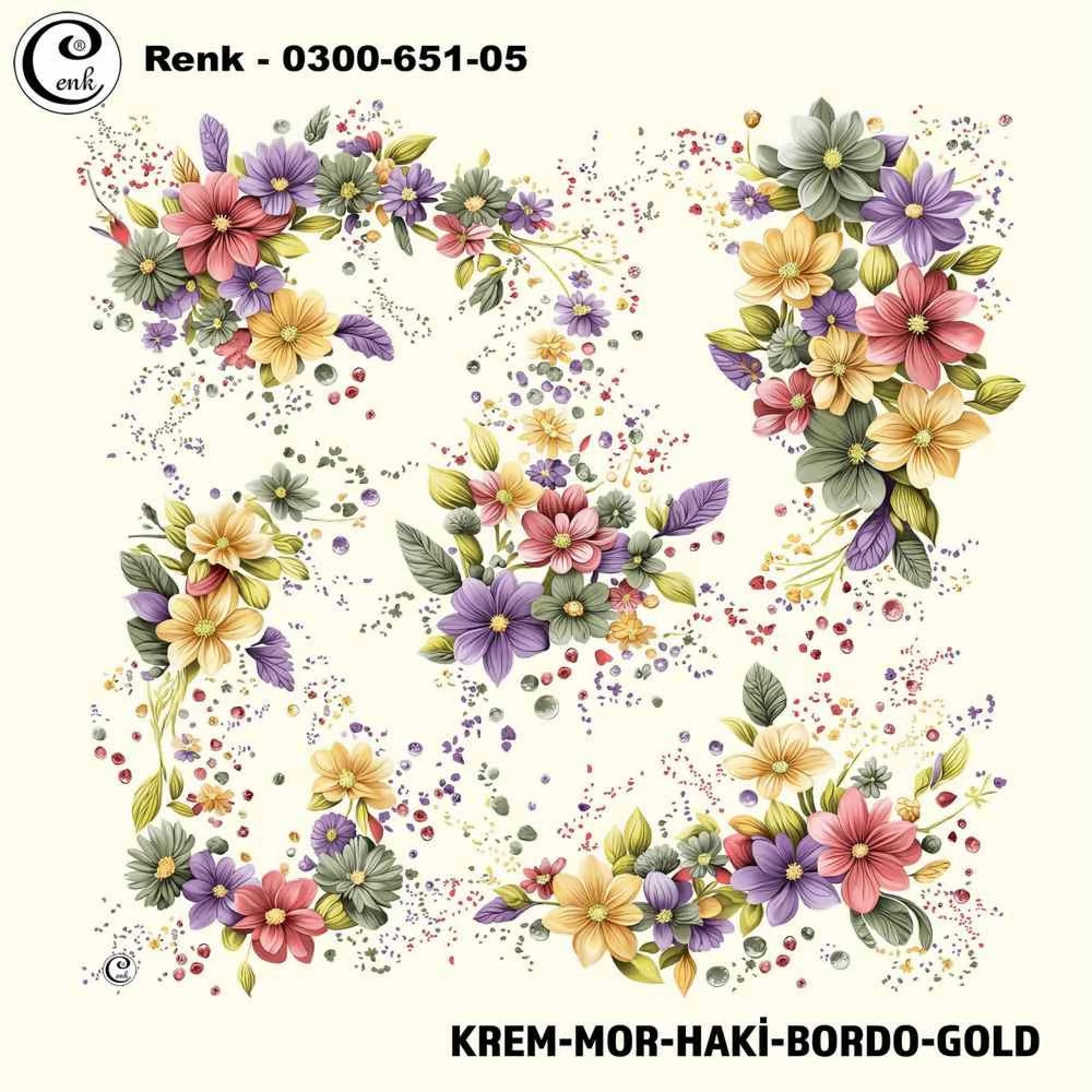 Cenk Desenli Oyalık Yazma 651-05