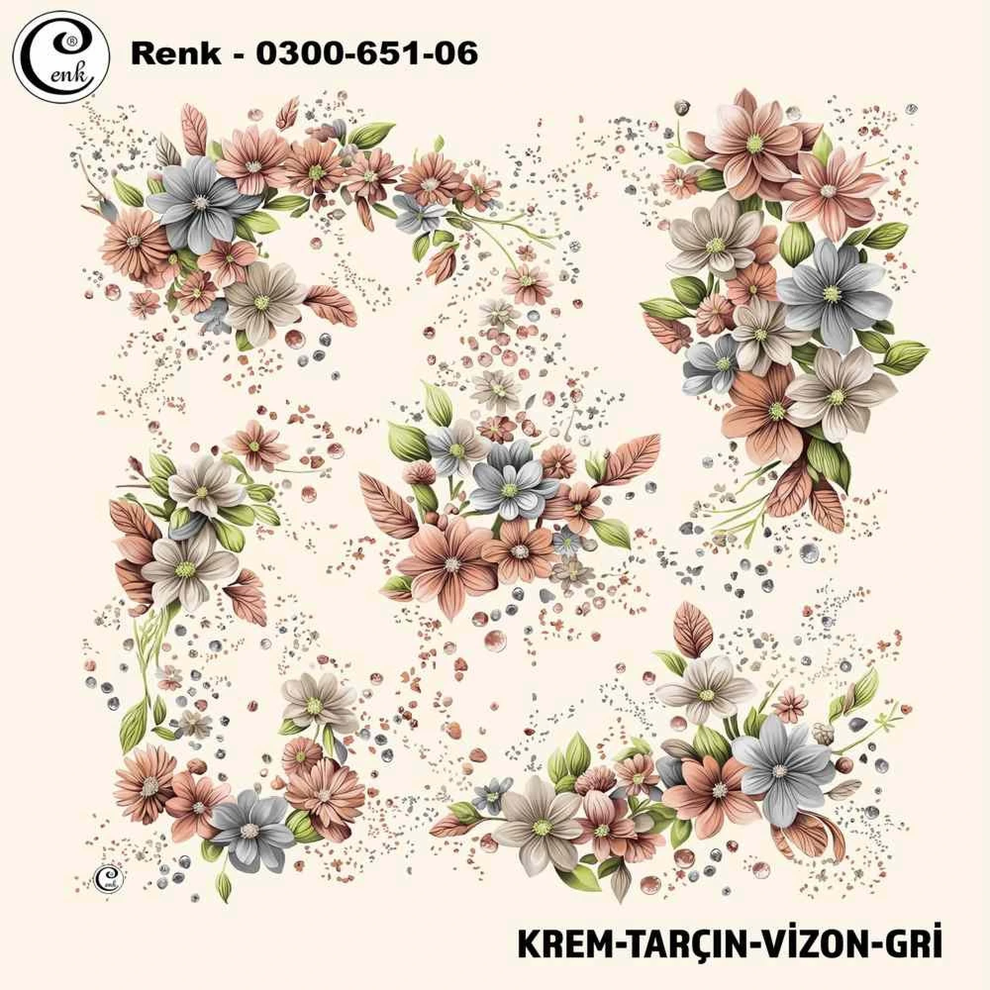 Cenk Desenli Oyalık Yazma 651-06