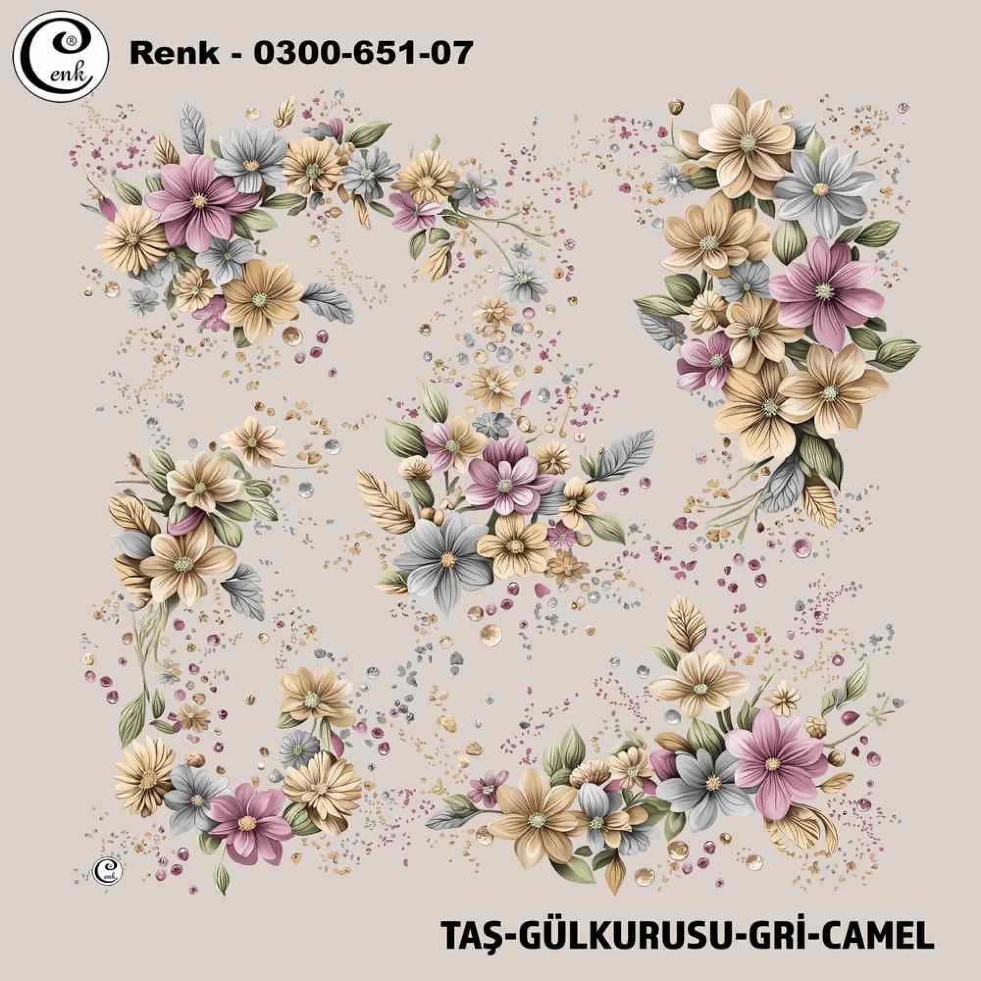 Cenk Desenli Oyalık Yazma 651-07