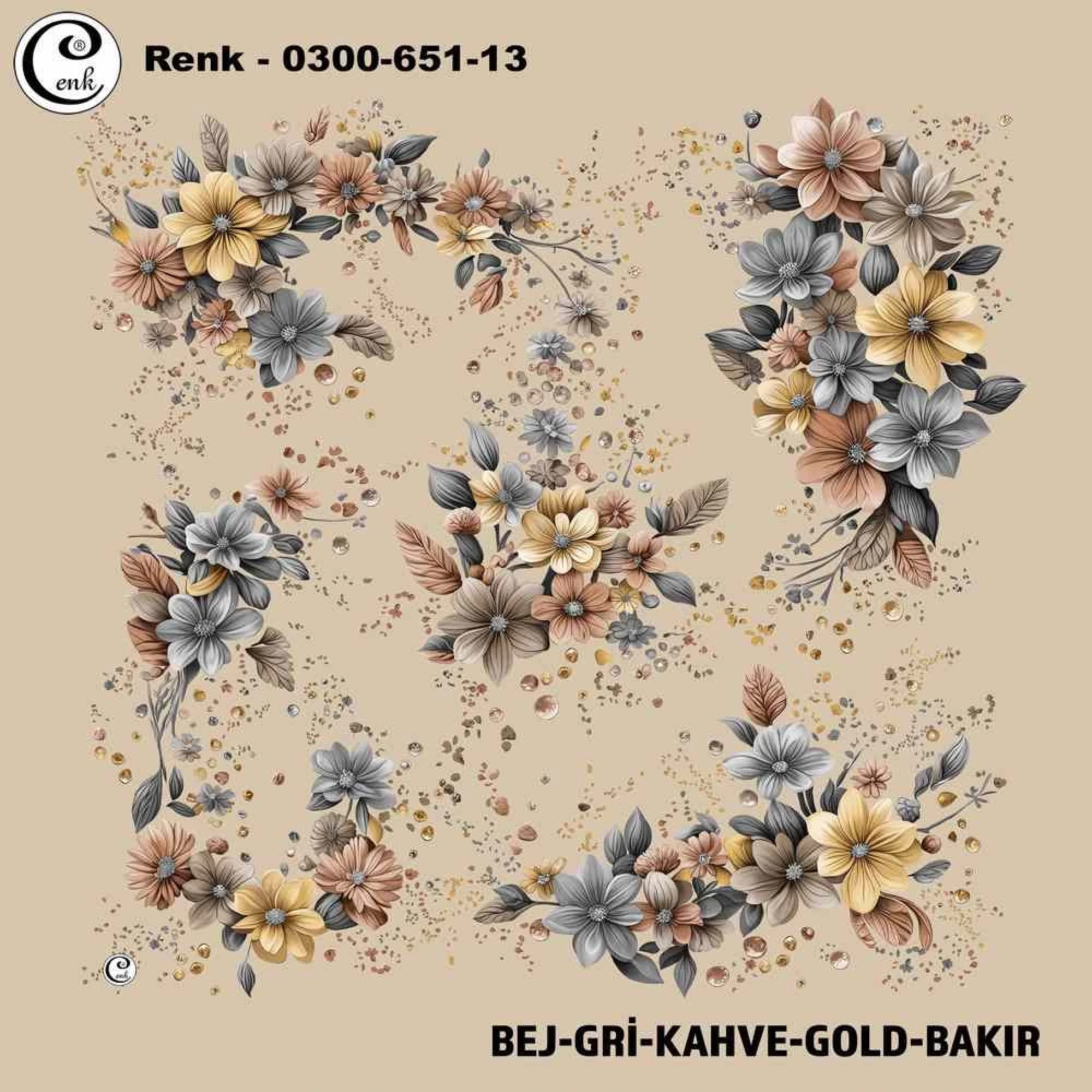 Cenk Desenli Oyalık Yazma 651-13
