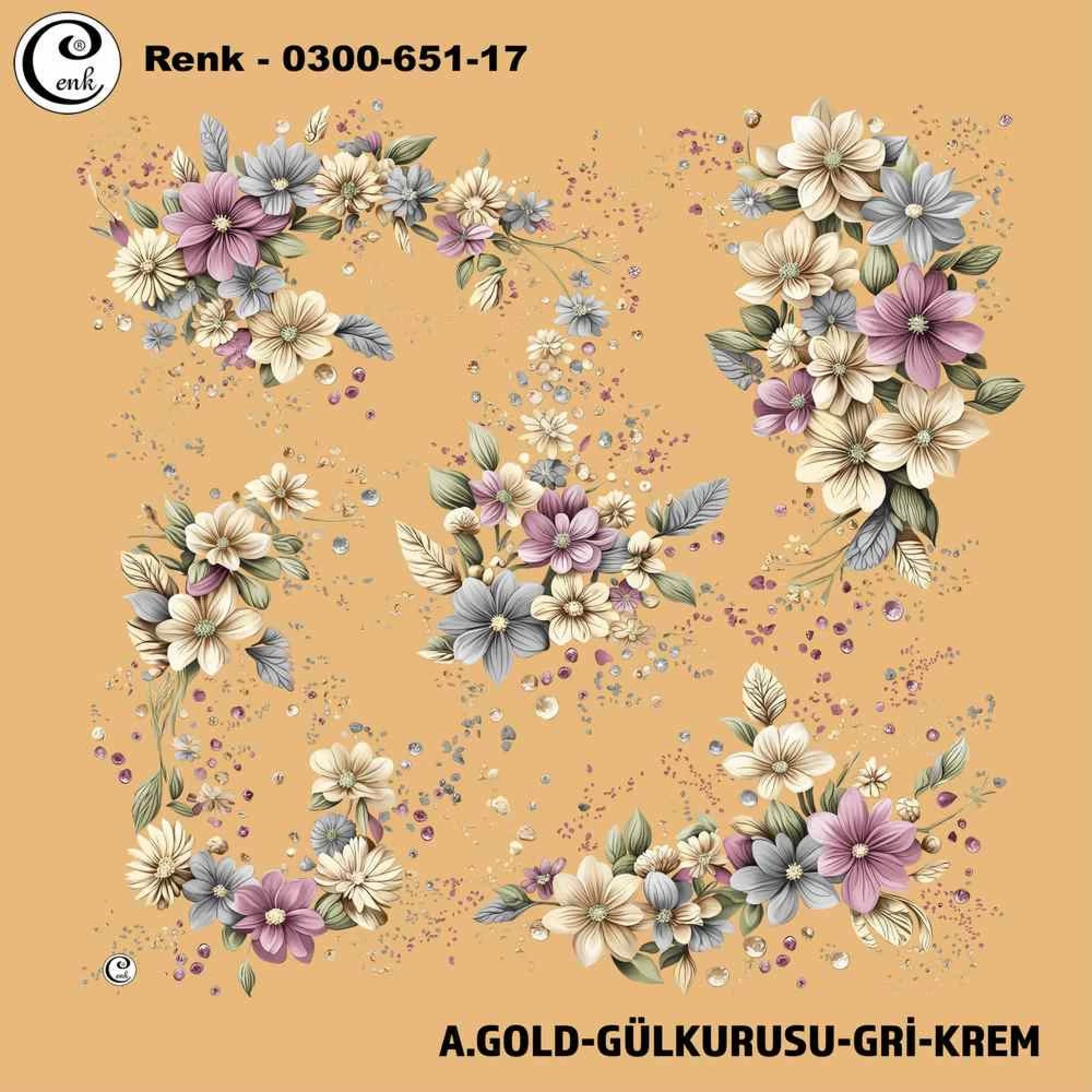 Cenk Desenli Oyalık Yazma 651-17
