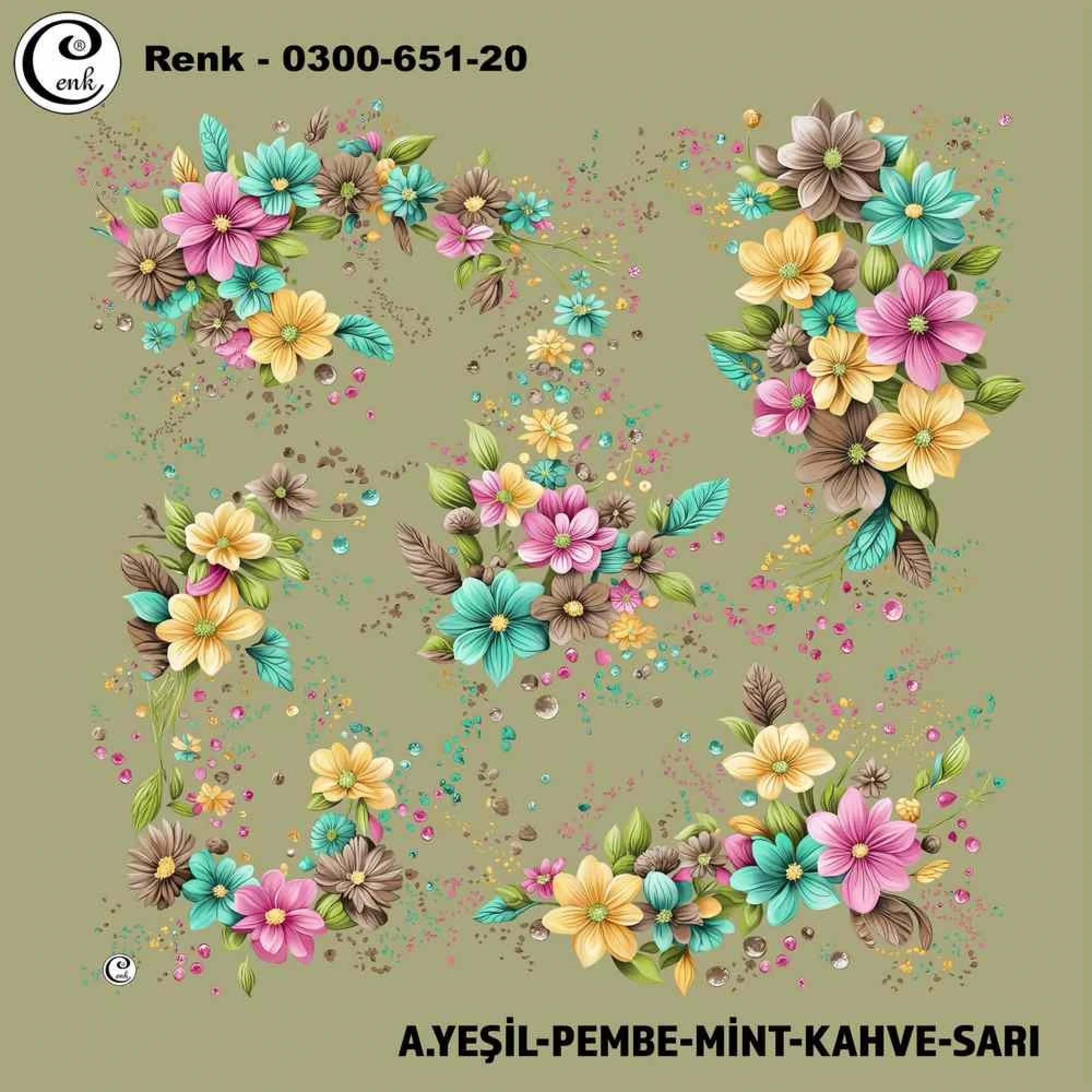 Cenk Desenli Oyalık Yazma 651-20