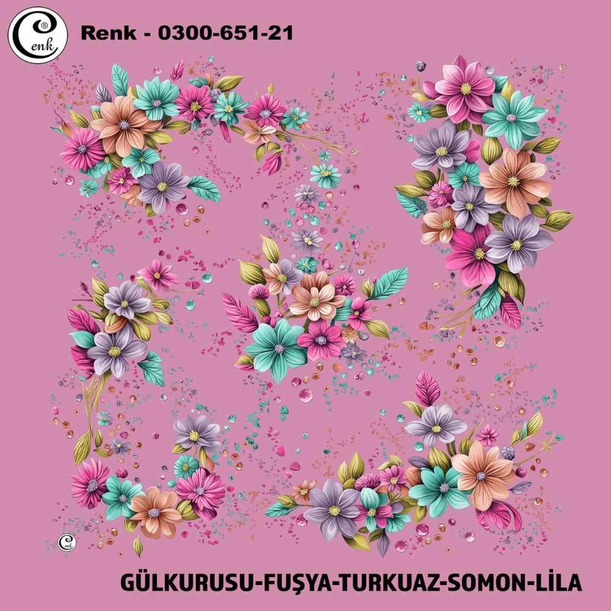 Cenk Desenli Oyalık Yazma 651-21